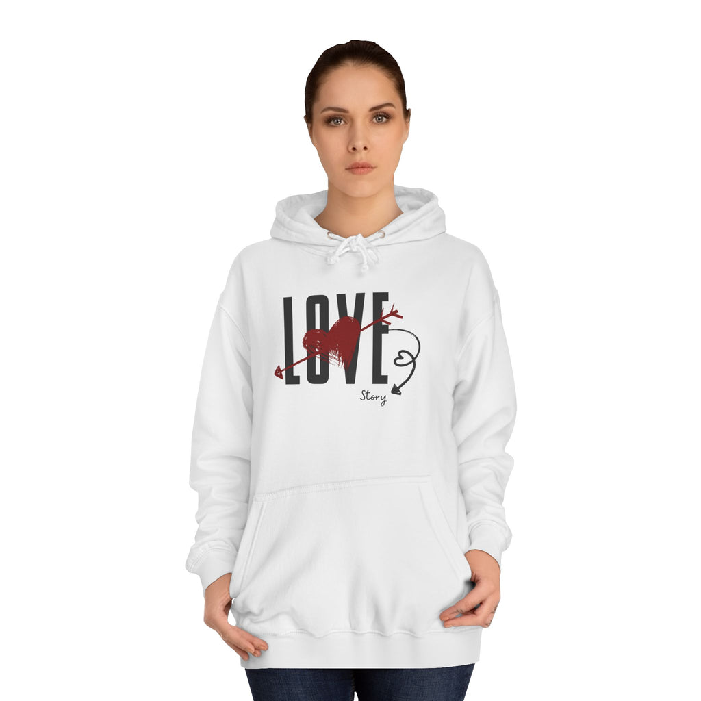 Love Heart Arrow Hoodie – Romantic College Pullover