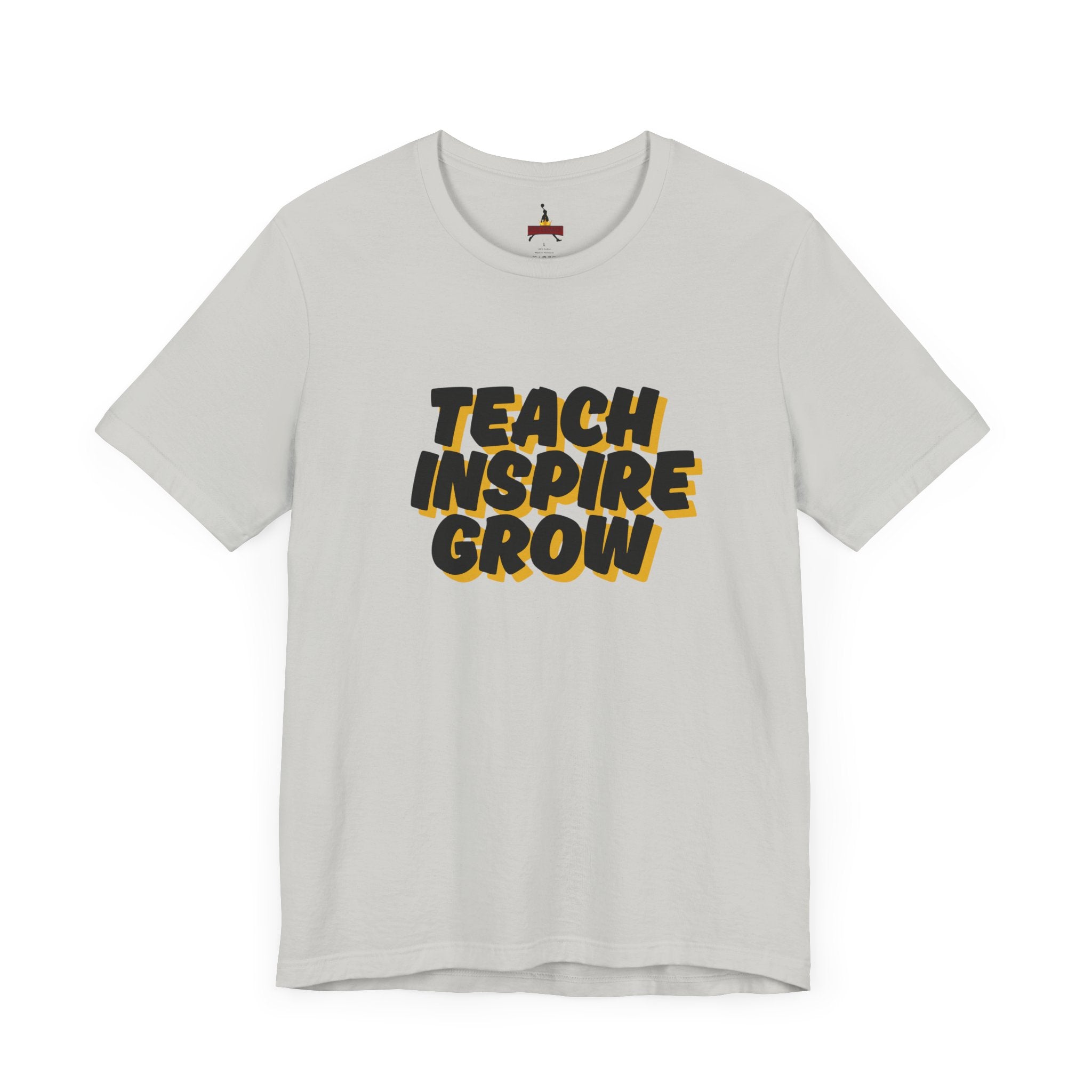 Inspiring Teacher Tee - Teach Inspire Grow Unisex Jersey Short Sleeve Shirt