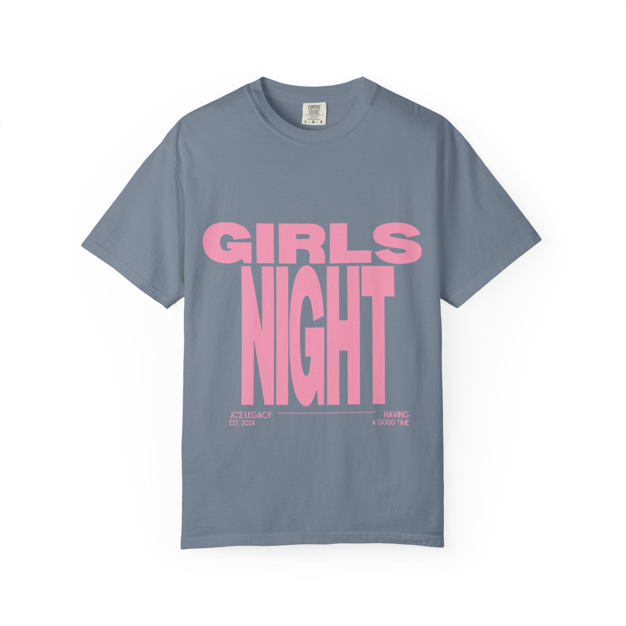 Girls Night T-Shirt — Bold Pink Graphic Tee for Bachelorette & Party