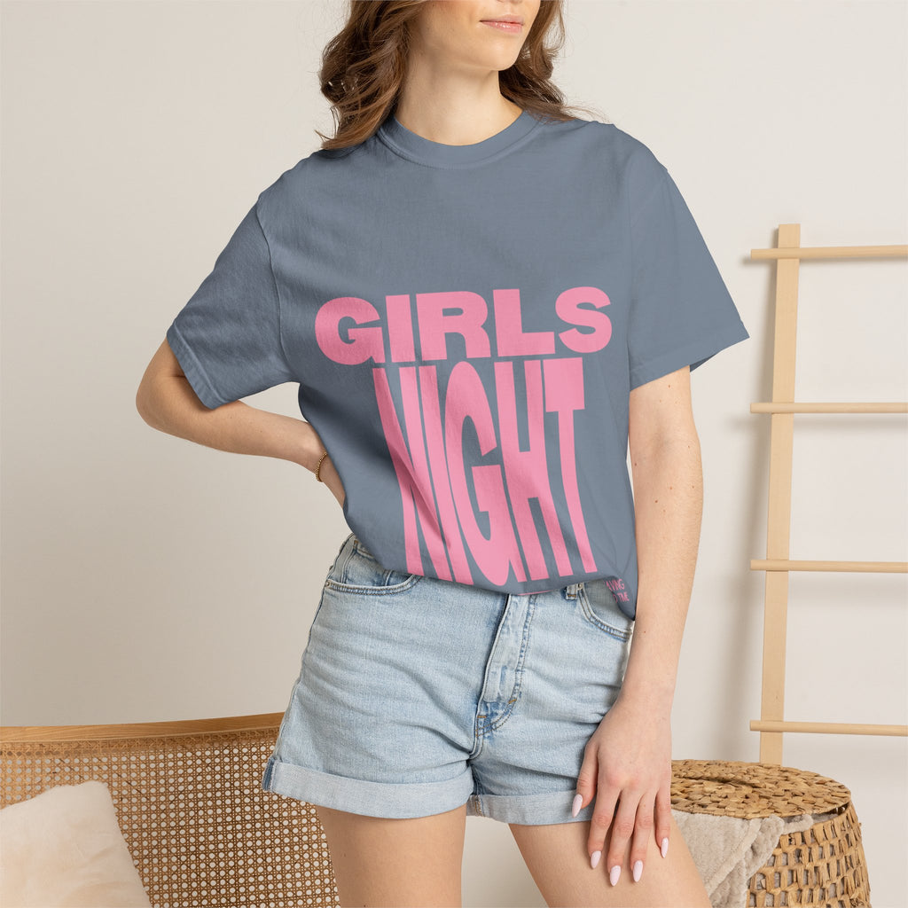 Girls Night T-Shirt — Bold Pink Graphic Tee for Bachelorette & Party