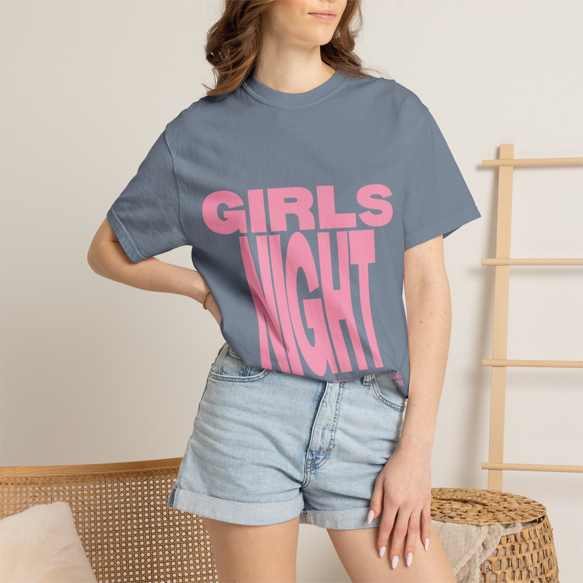 Girls Night T-Shirt — Bold Pink Graphic Tee for Bachelorette & Party