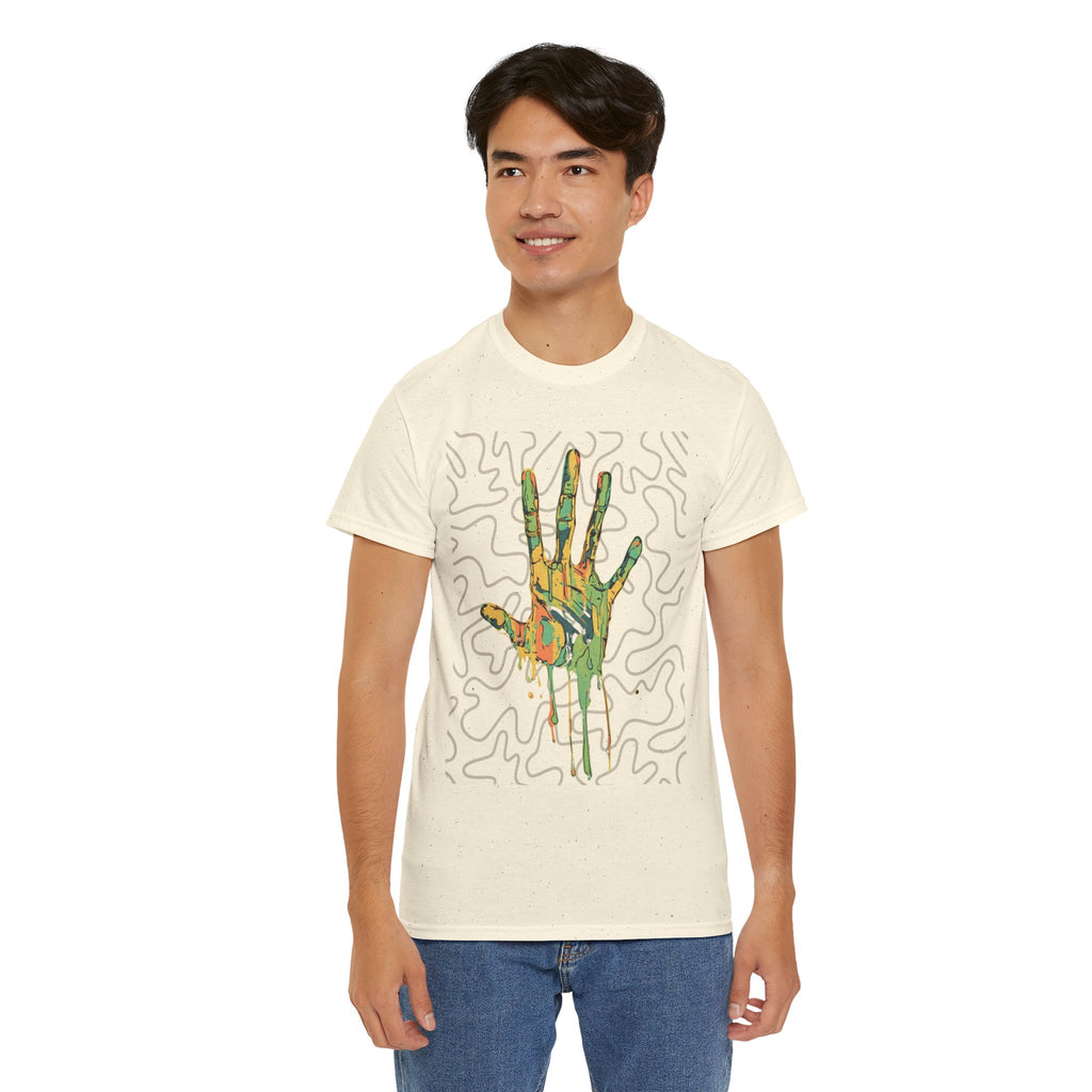 Vibrant Hand Art Tee 1