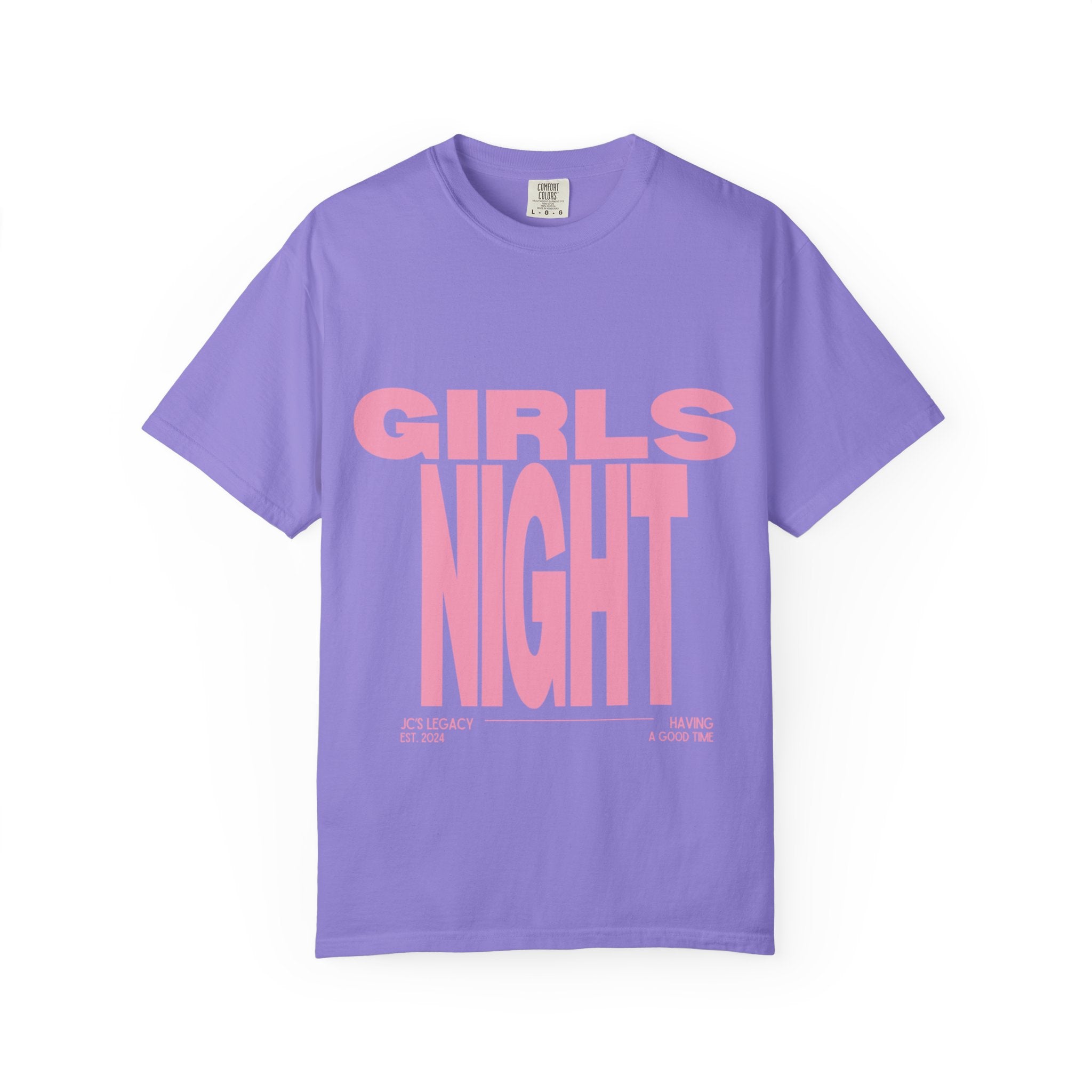 Girls Night T-Shirt — Bold Pink Graphic Tee for Bachelorette & Party
