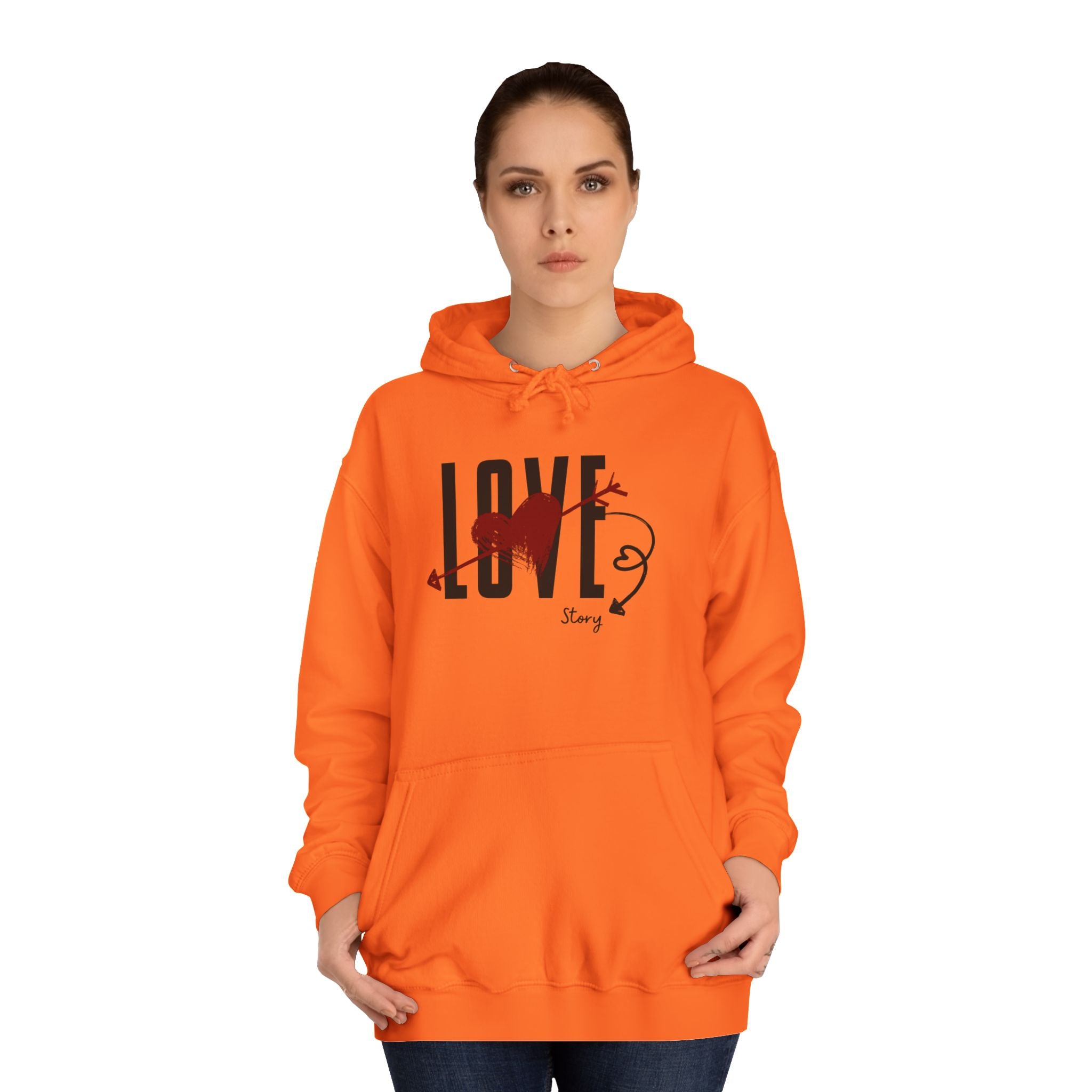 Love Heart Arrow Hoodie – Romantic College Pullover