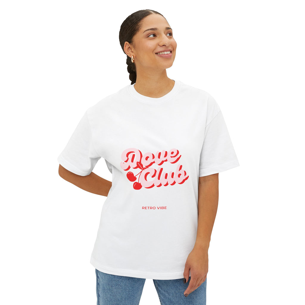 Love Club Oversized Tee - Casual T-Shirt for Lovers