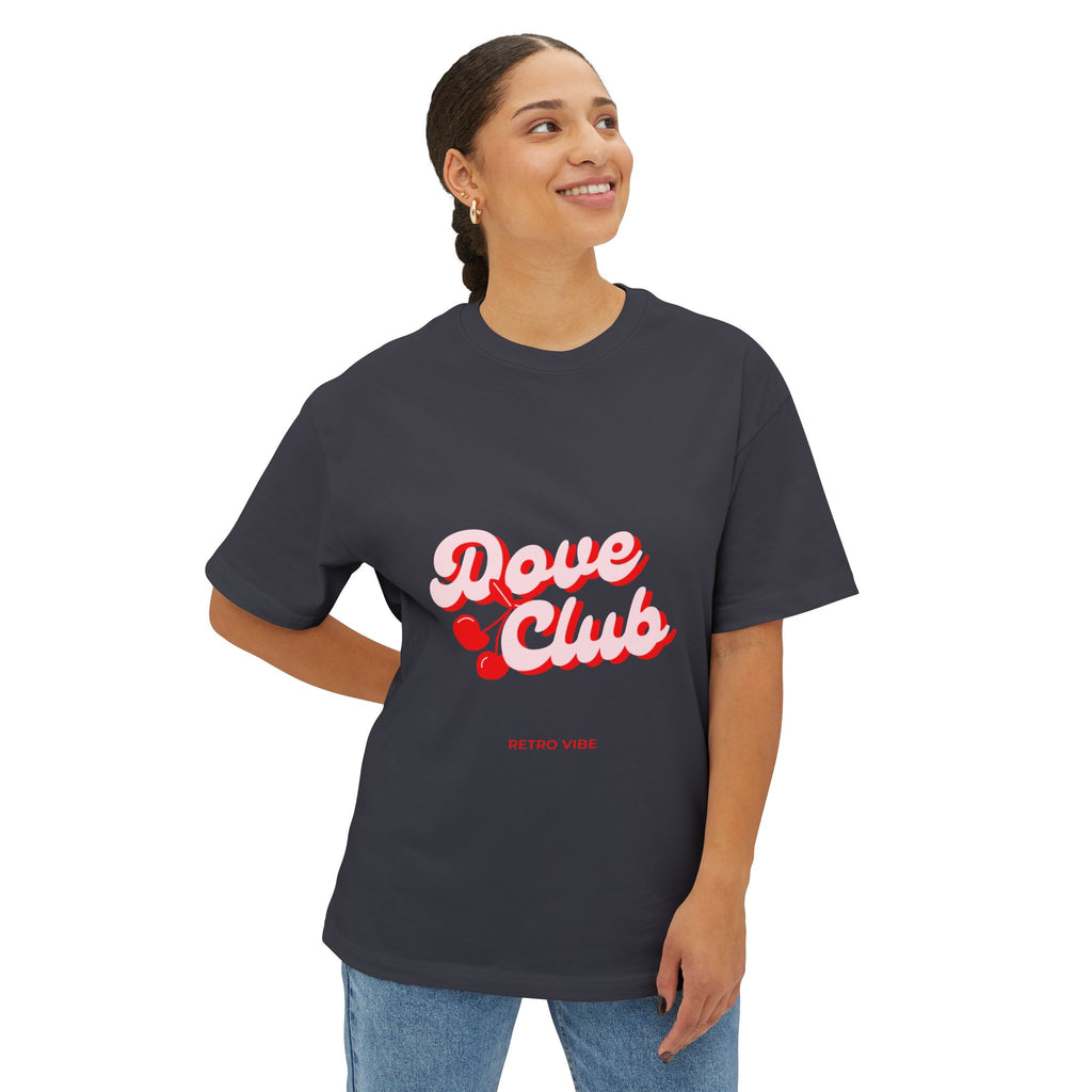 Love Club Oversized Tee - Casual T-Shirt for Lovers