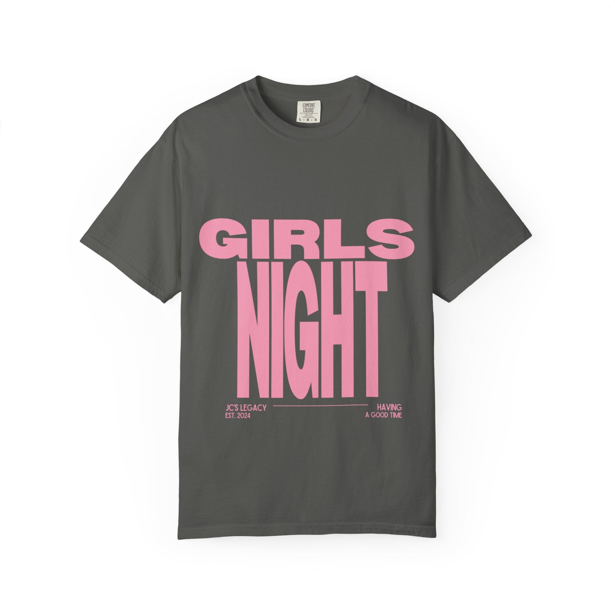Girls Night T-Shirt — Bold Pink Graphic Tee for Bachelorette & Party