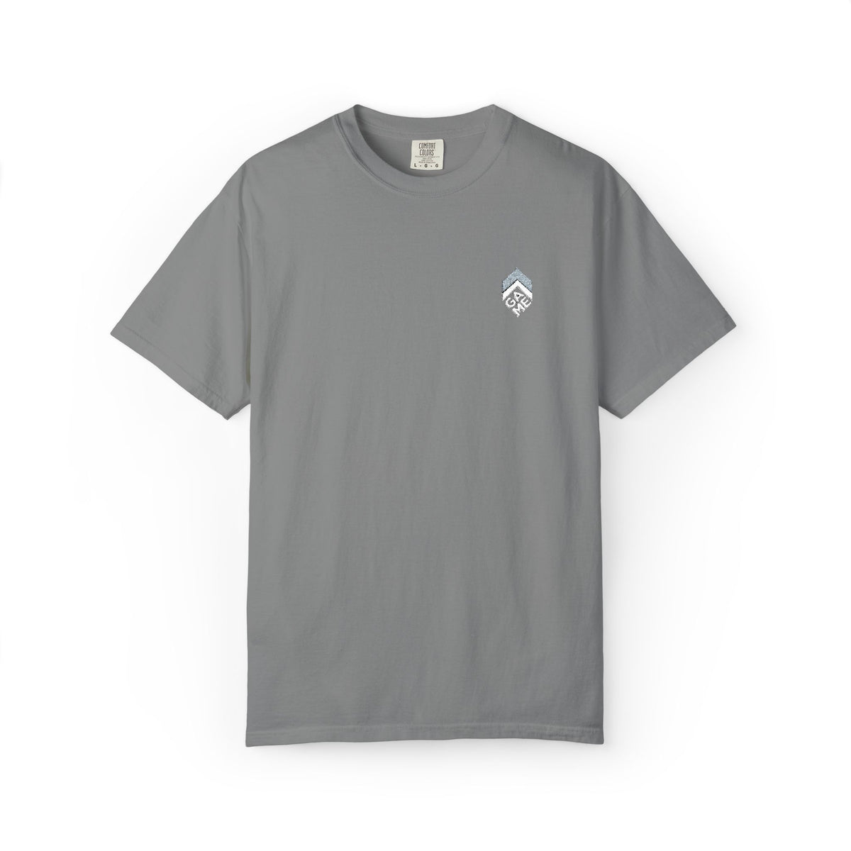Golden Sunrise Tee — Small Floral Heart Chest Graphic