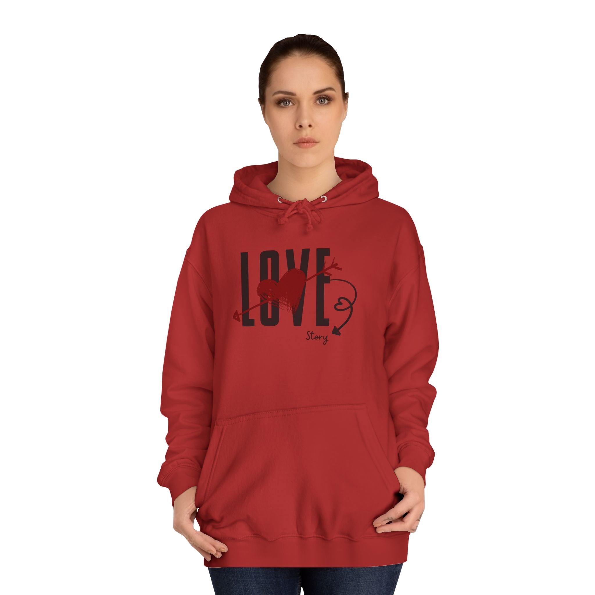 Love Heart Arrow Hoodie – Romantic College Pullover