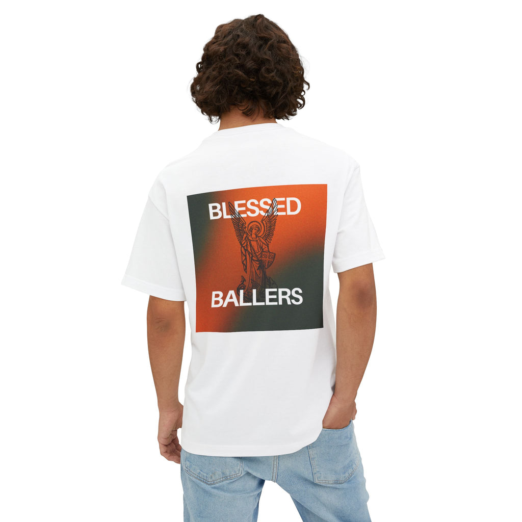 Unisex Oversized Boxy Tee - Blessed Ballers Graphic Shirt