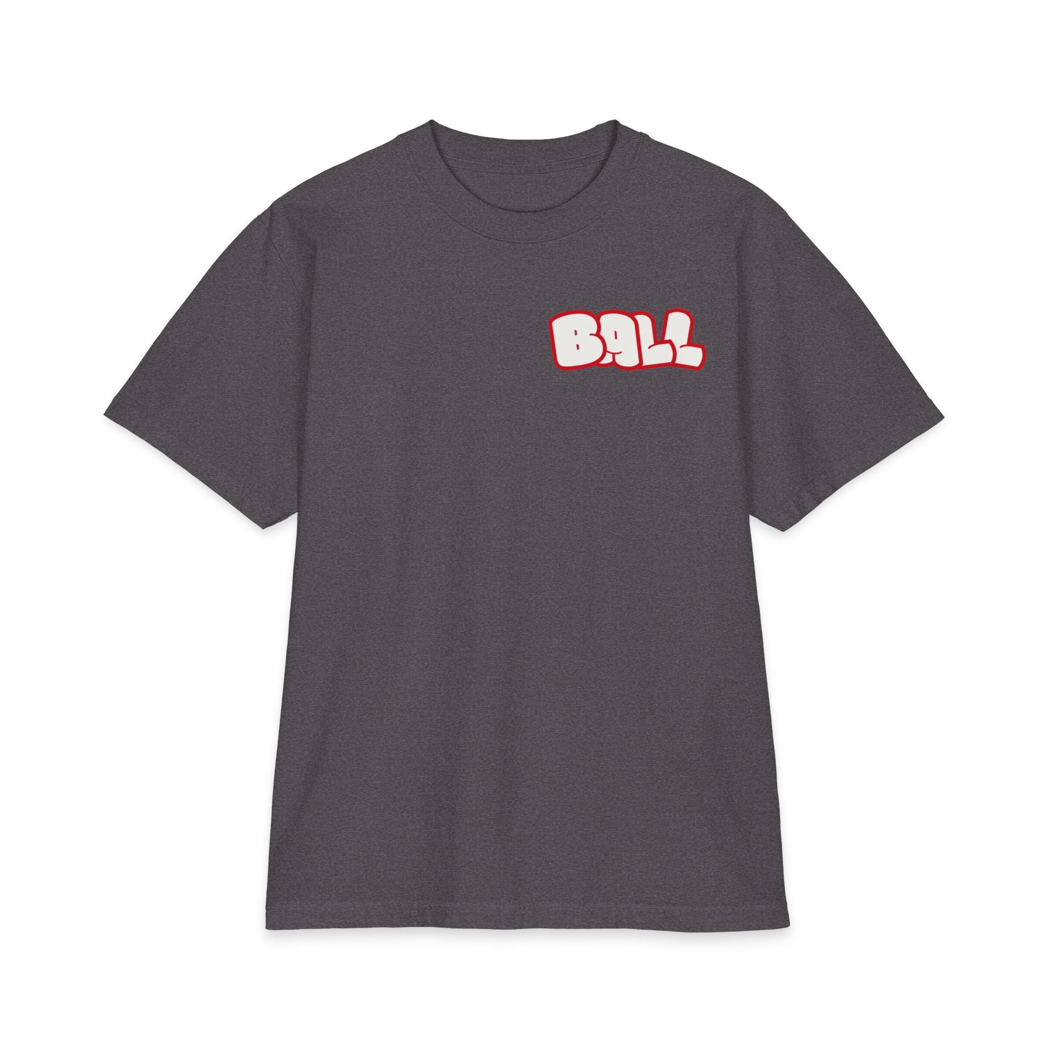 Ball Graphic T‑Shirt — Retro Bubble Logo Chest Print