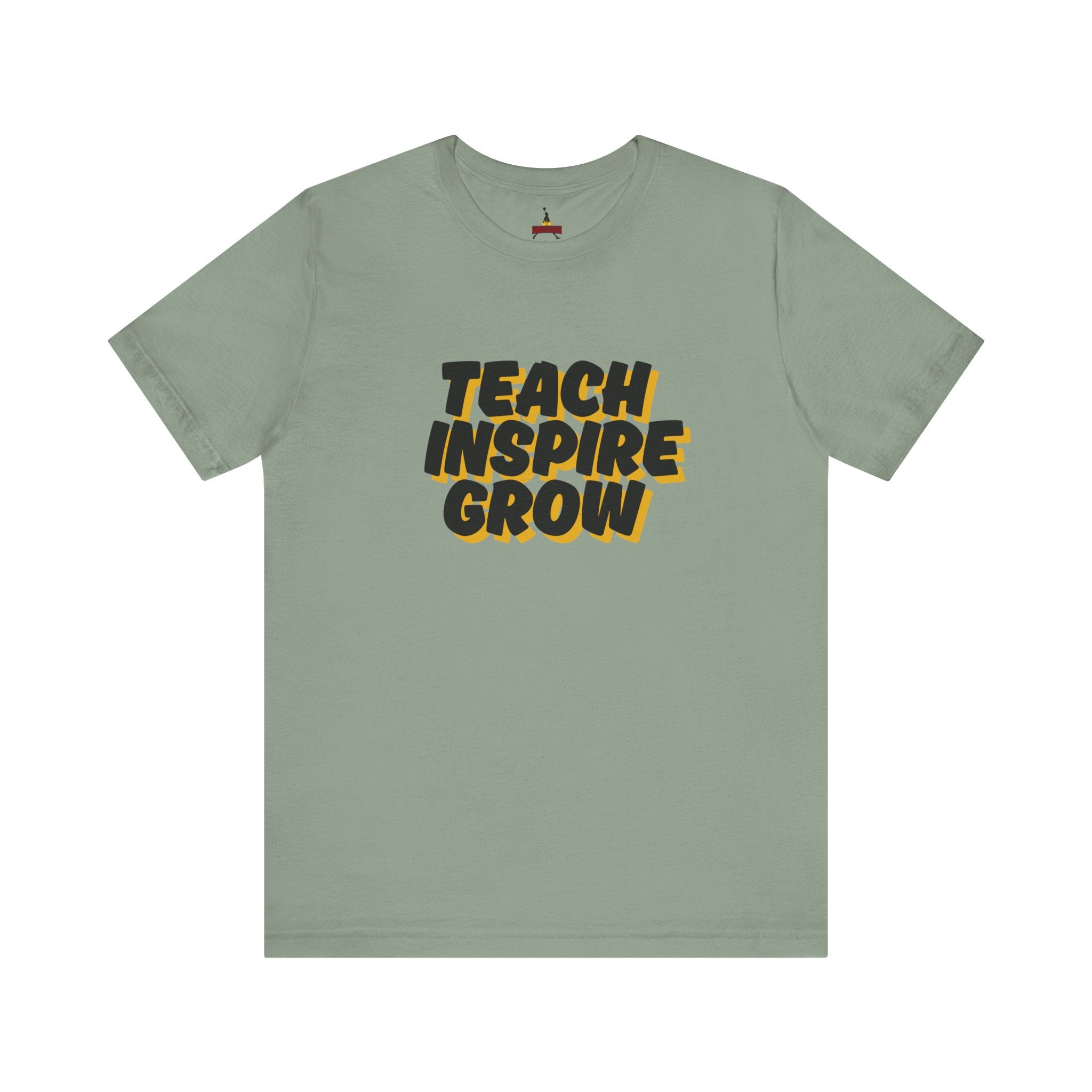 Inspiring Teacher Tee - Teach Inspire Grow Unisex Jersey Short Sleeve Shirt