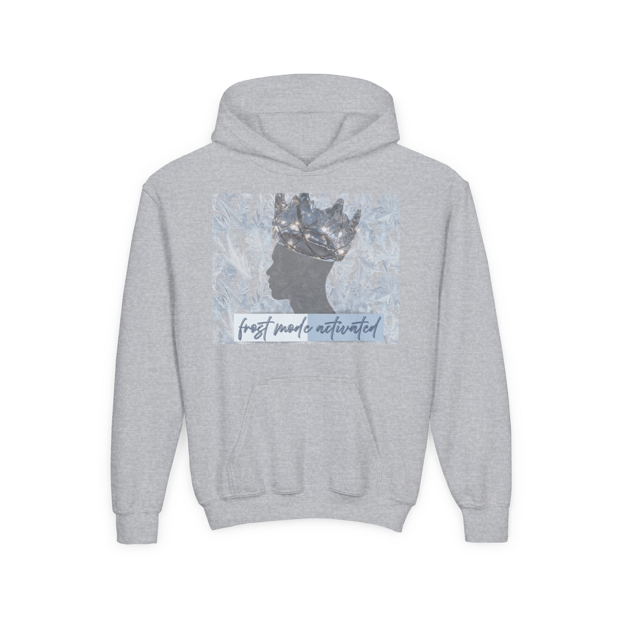 Youth Hoodie — "Frost Mode Activated" Graphic Sweatshirt