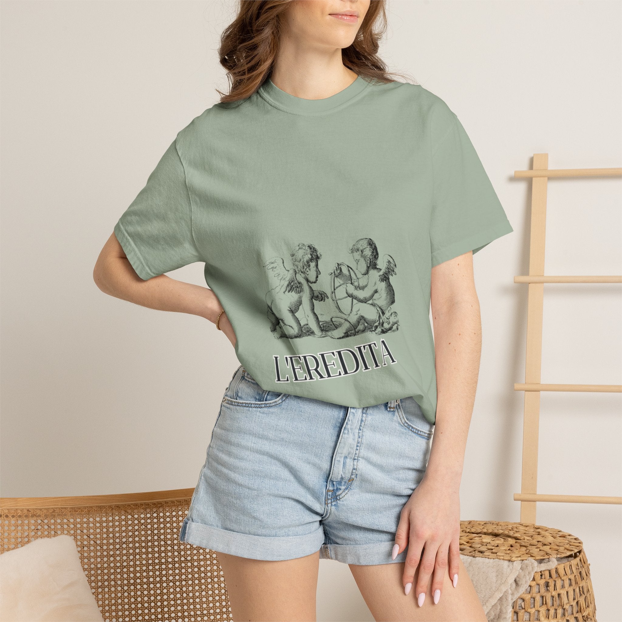 L'Eredità Vintage Cherubs Graphic T-Shirt