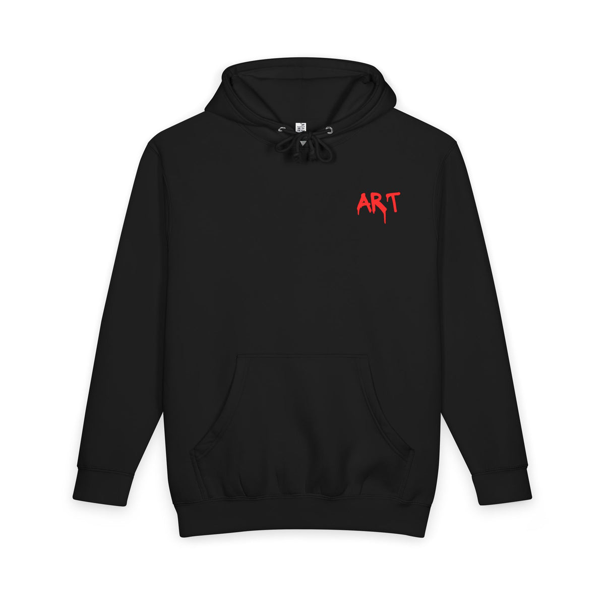 Street Apparel Hoodie — 'ART' Chest Logo & Back Stencil Design