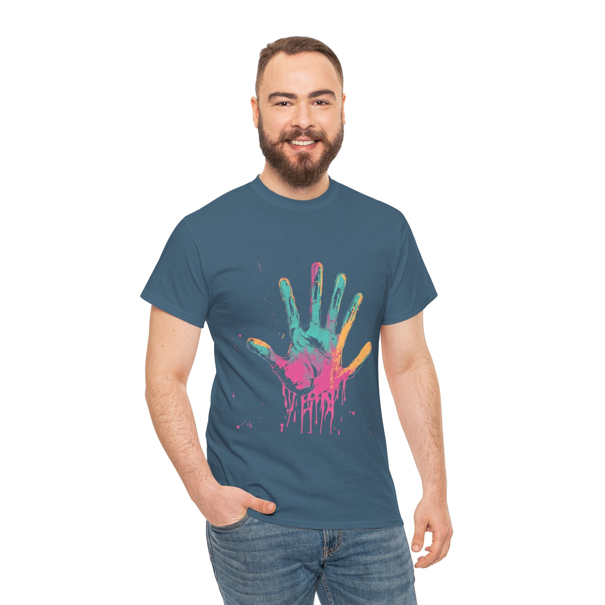 Vibrant Hand Art Tee 2