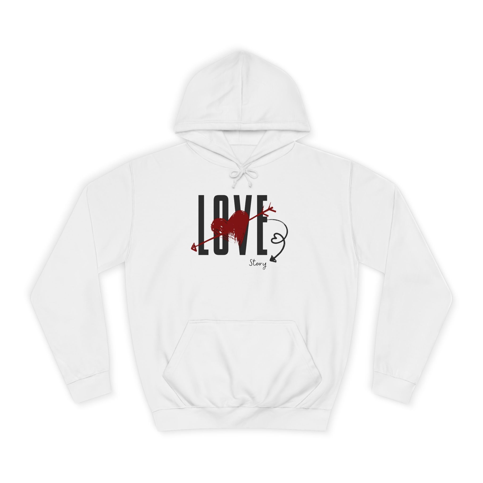 Love Heart Arrow Hoodie – Romantic College Pullover