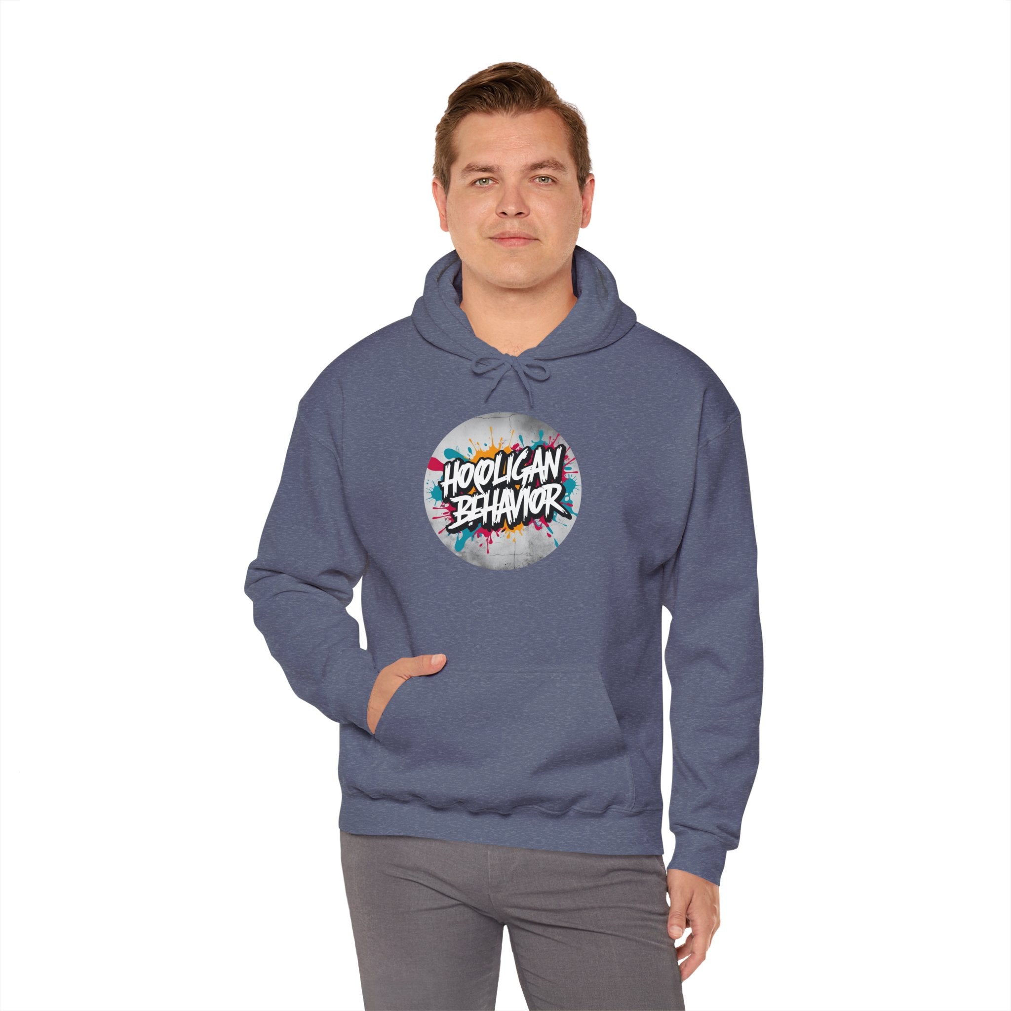 Hooligan Behavior Unisex Heavy Blend Hoodie - Comfortable Streetwear Sweatshirt