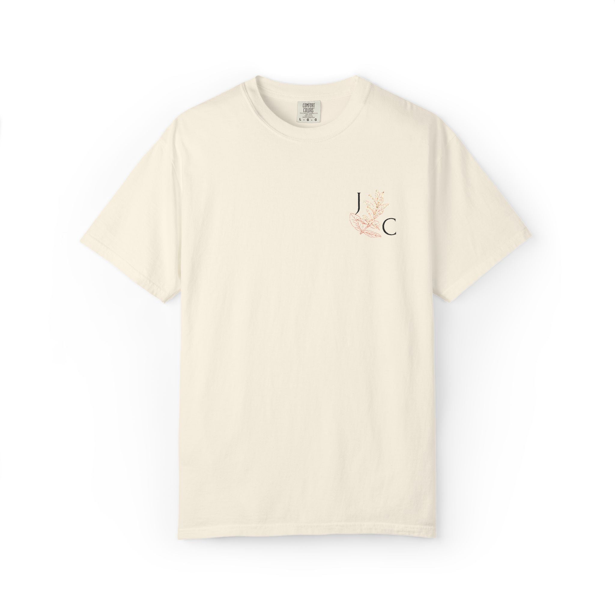 JC's Flower embordered T‑Shirt
