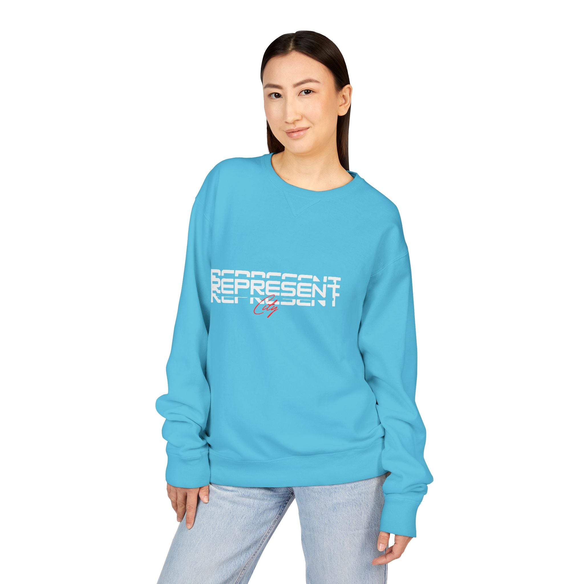 Trendy Unisex Graphic Sweatshirt - Represent Crewneck