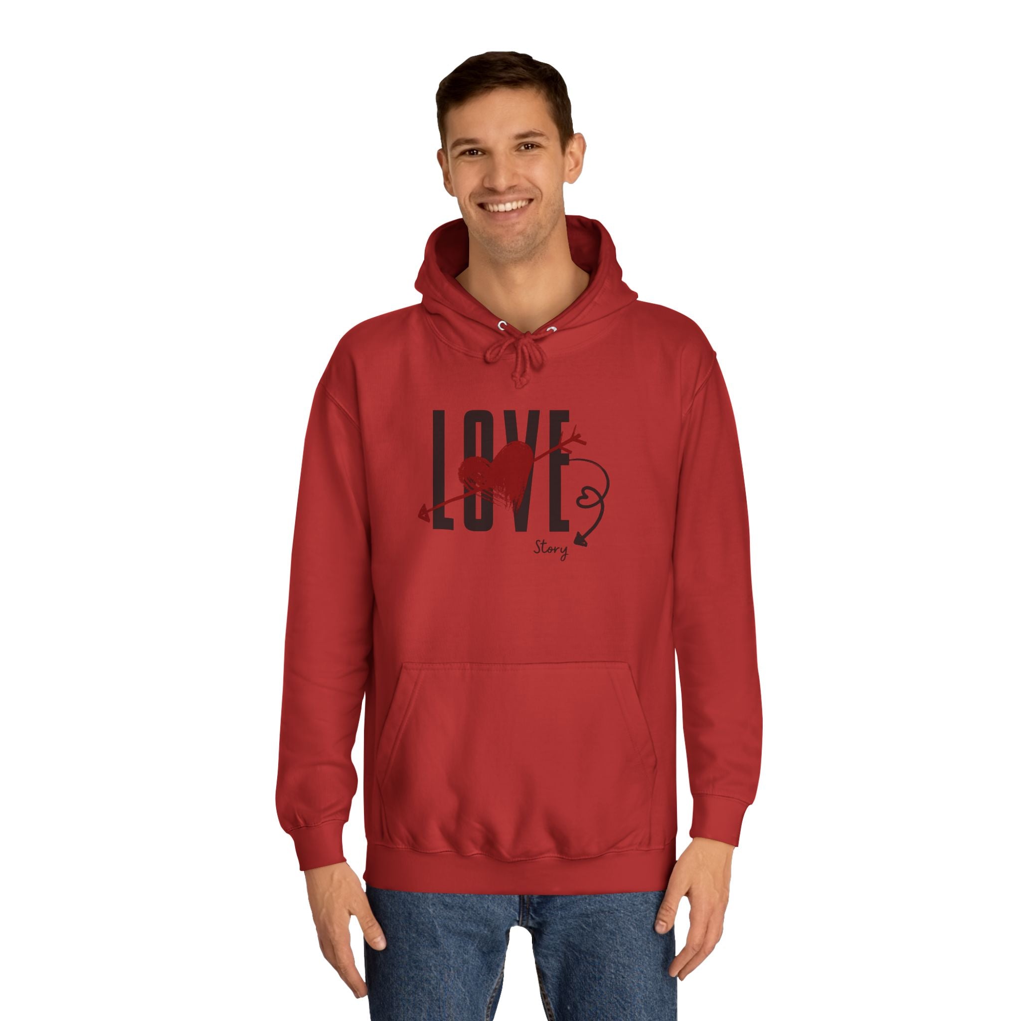 Love Heart Arrow Hoodie – Romantic College Pullover