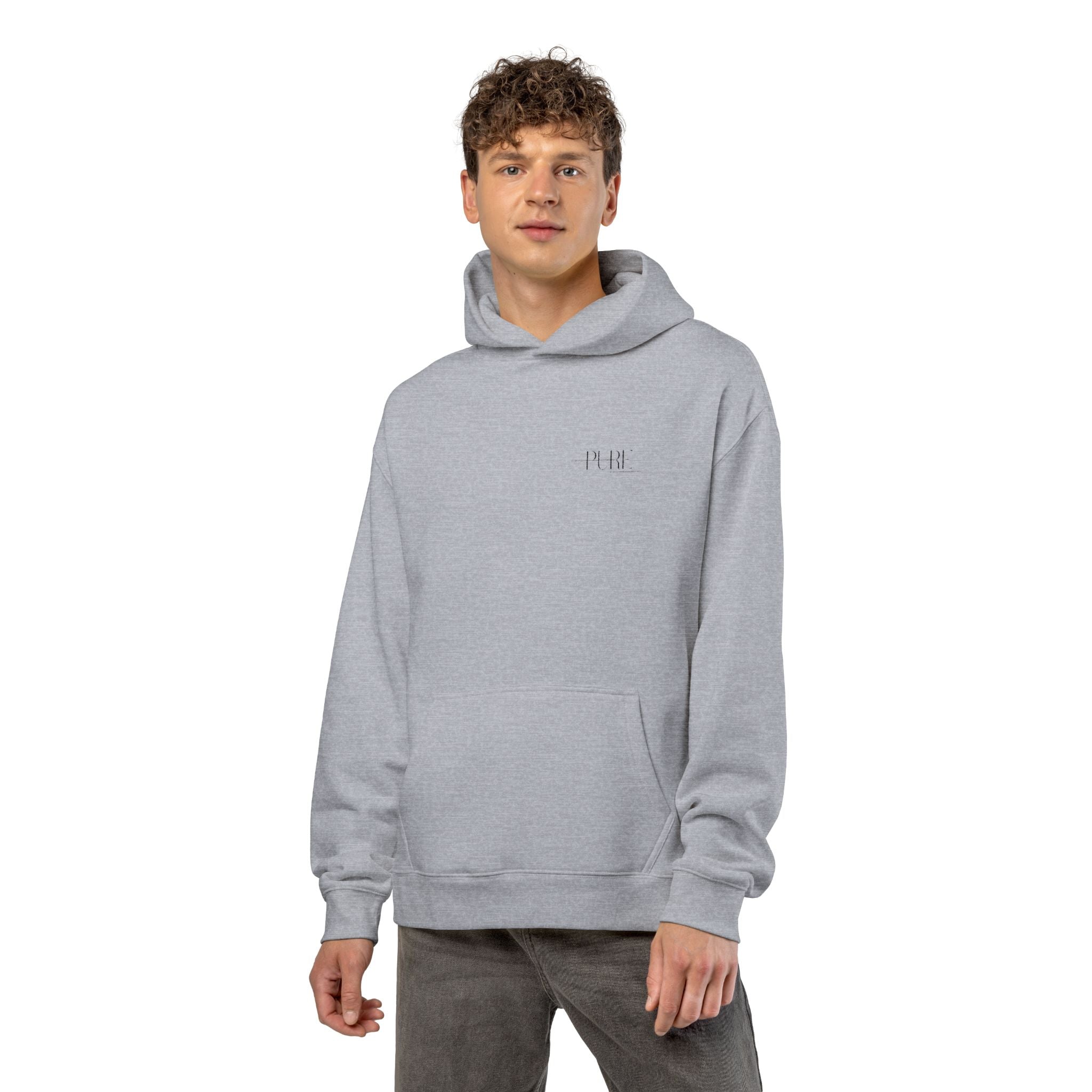 Minimal 'Relax' Embroidered Hoodie — Cozy Casual Pullover