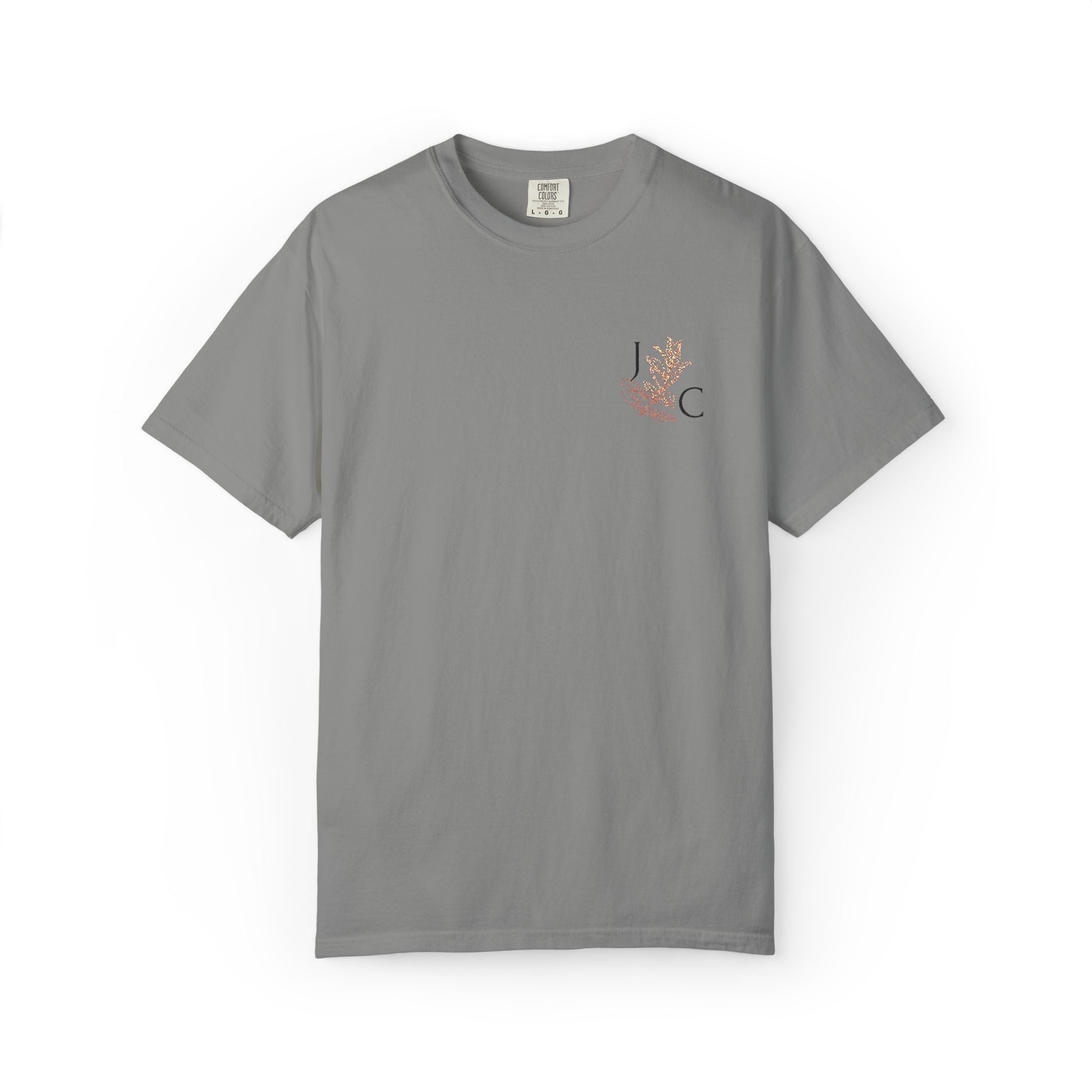 JC's Flower embordered T‑Shirt
