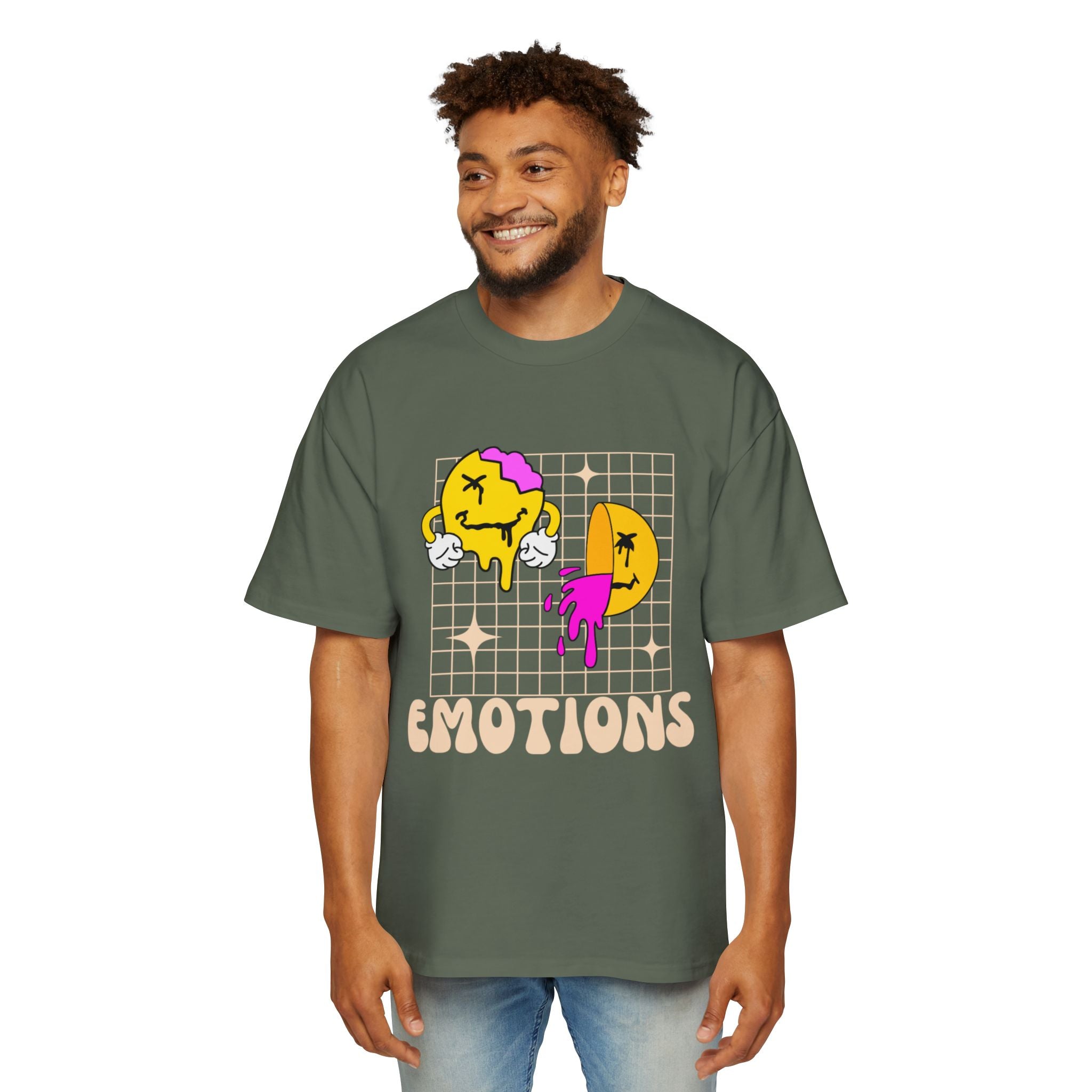 Summer emotions oversized heavy T-shirt