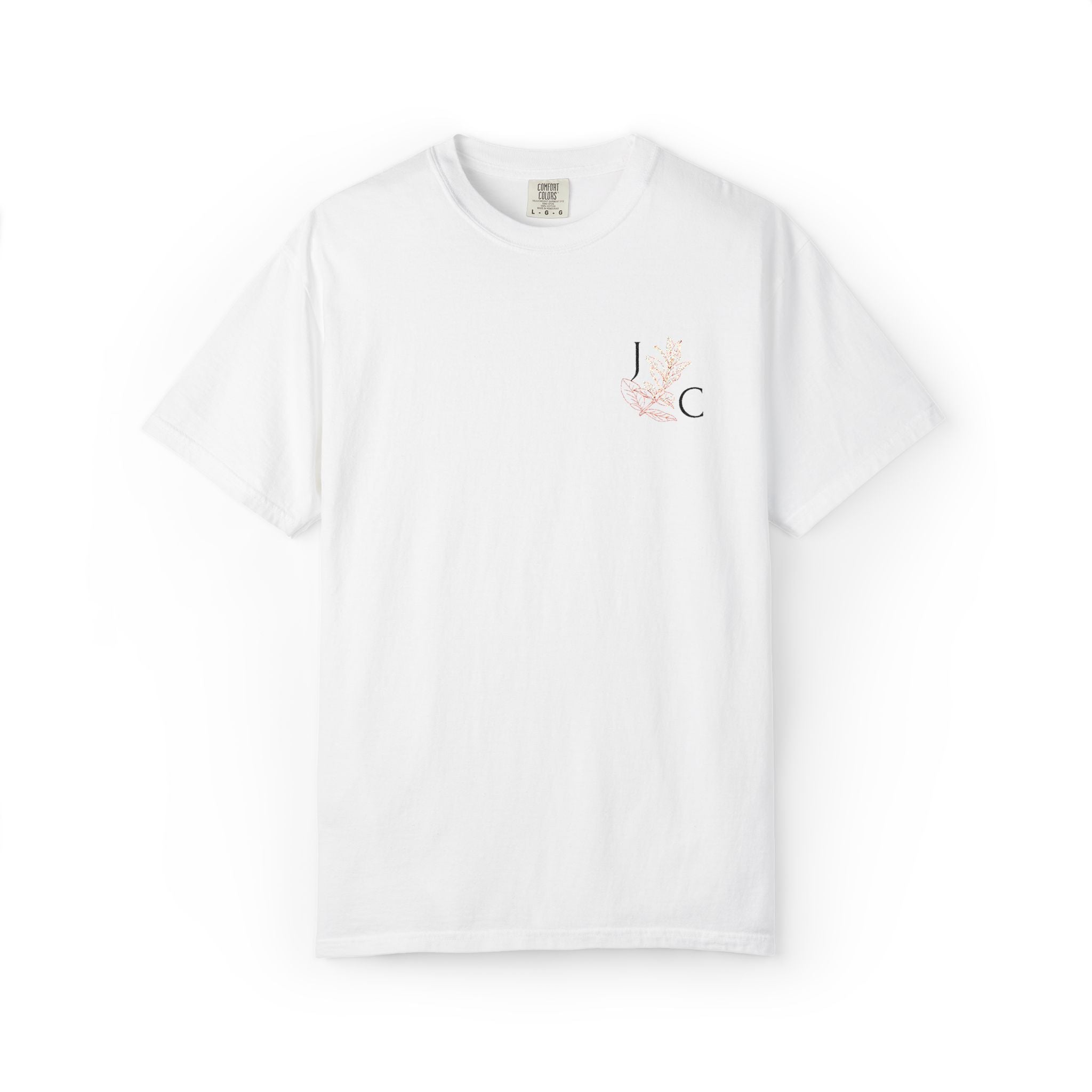 JC's Flower embordered T‑Shirt