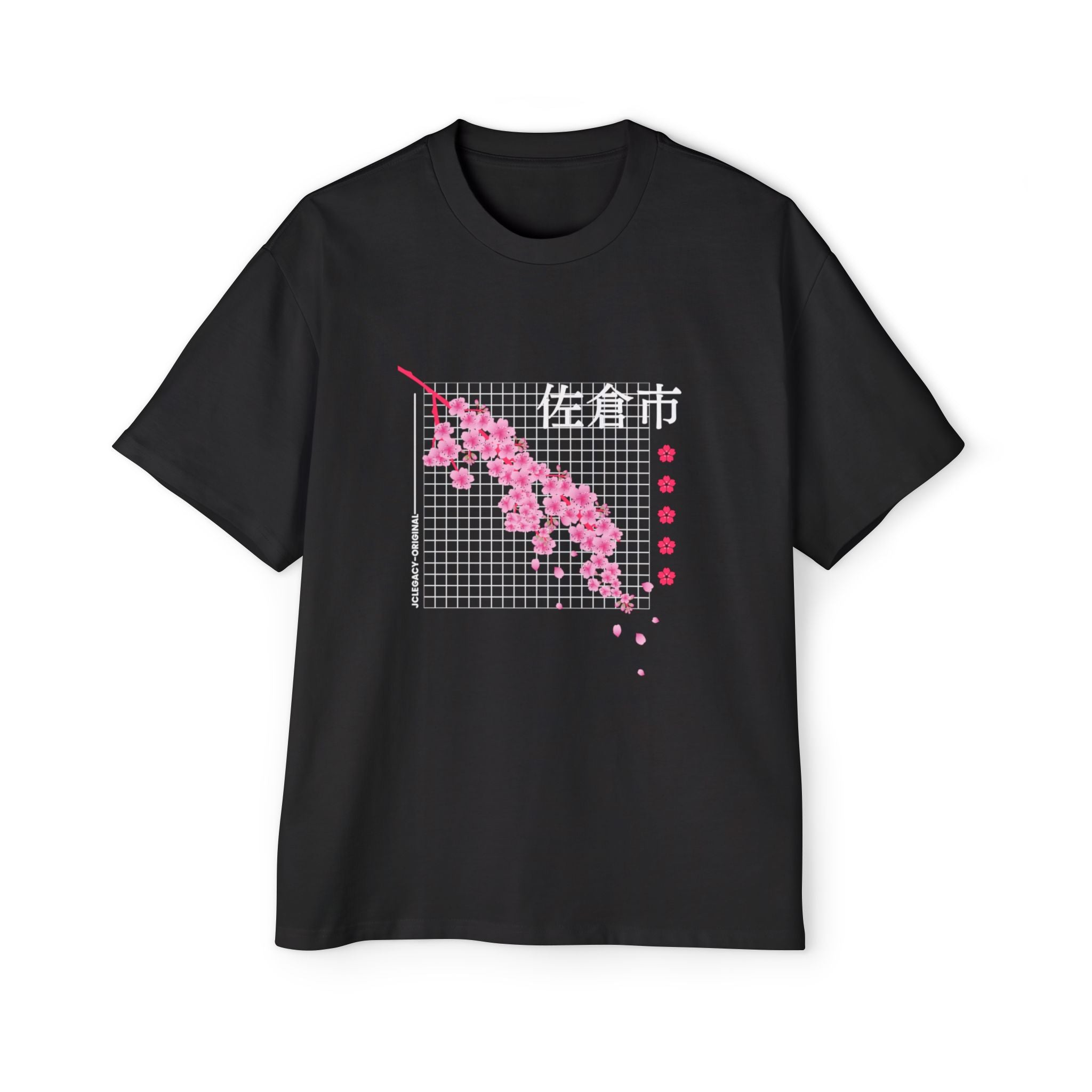 Cherry Blossom City oversized heavy T-shirt