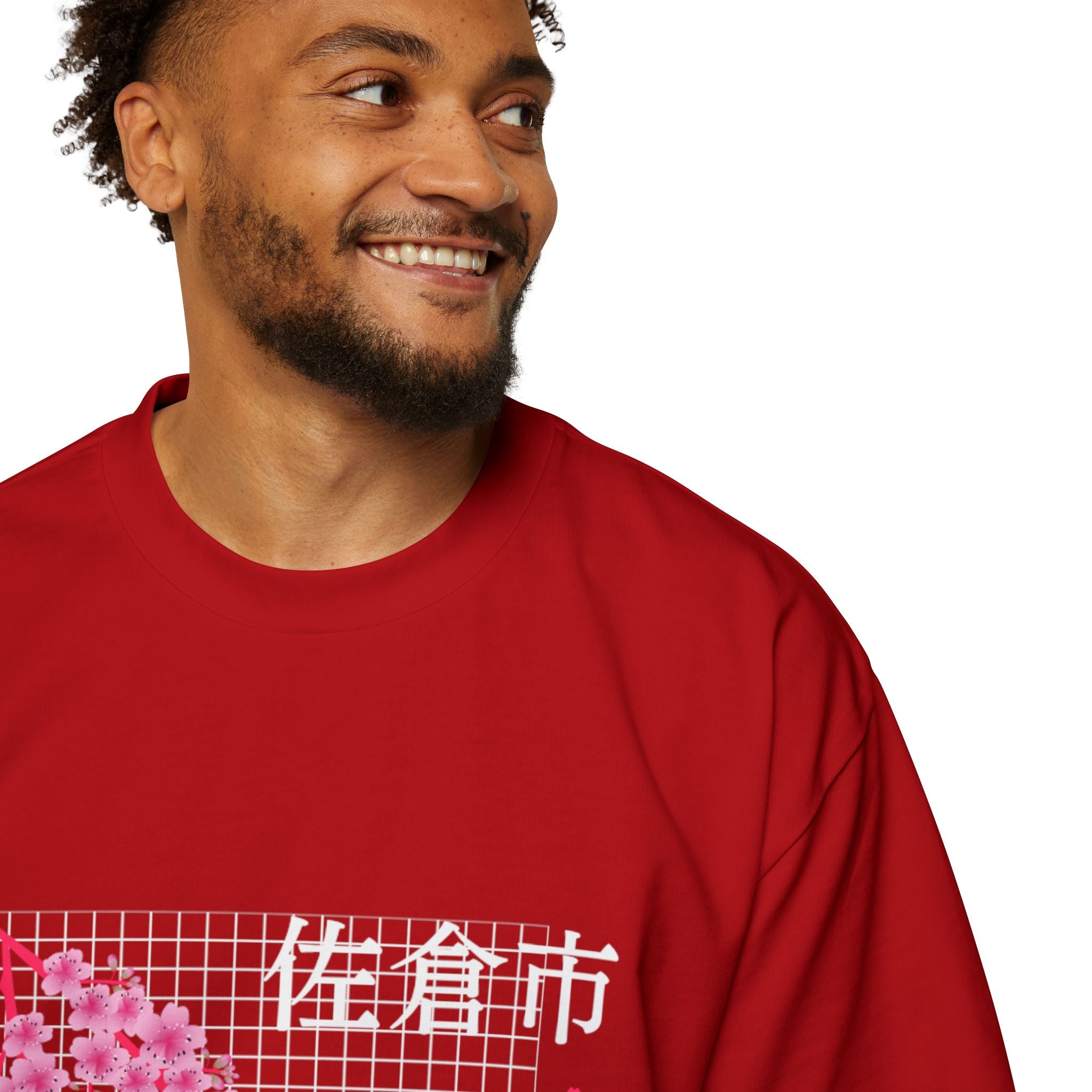 Cherry Blossom City oversized heavy T-shirt