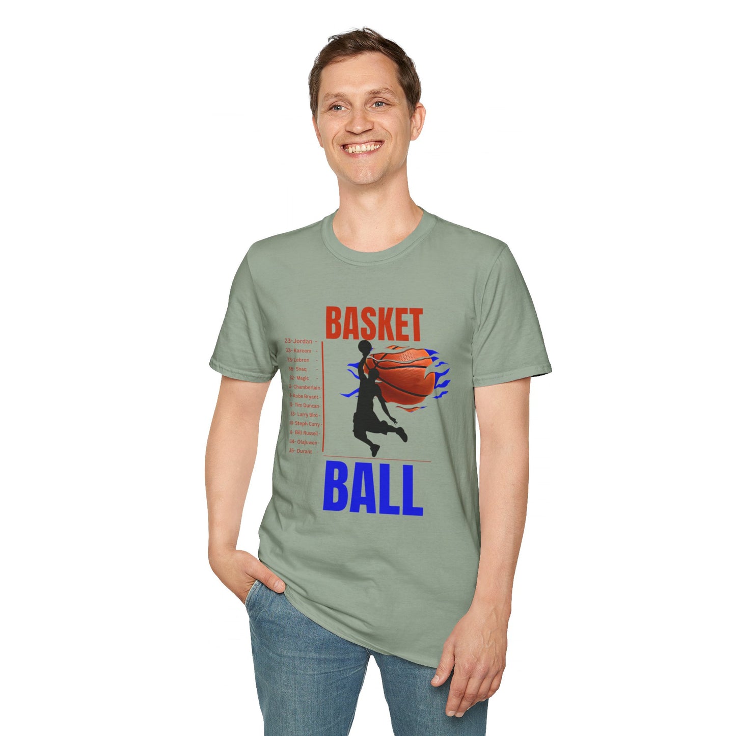 Basketball Greats Adult T-Shirt