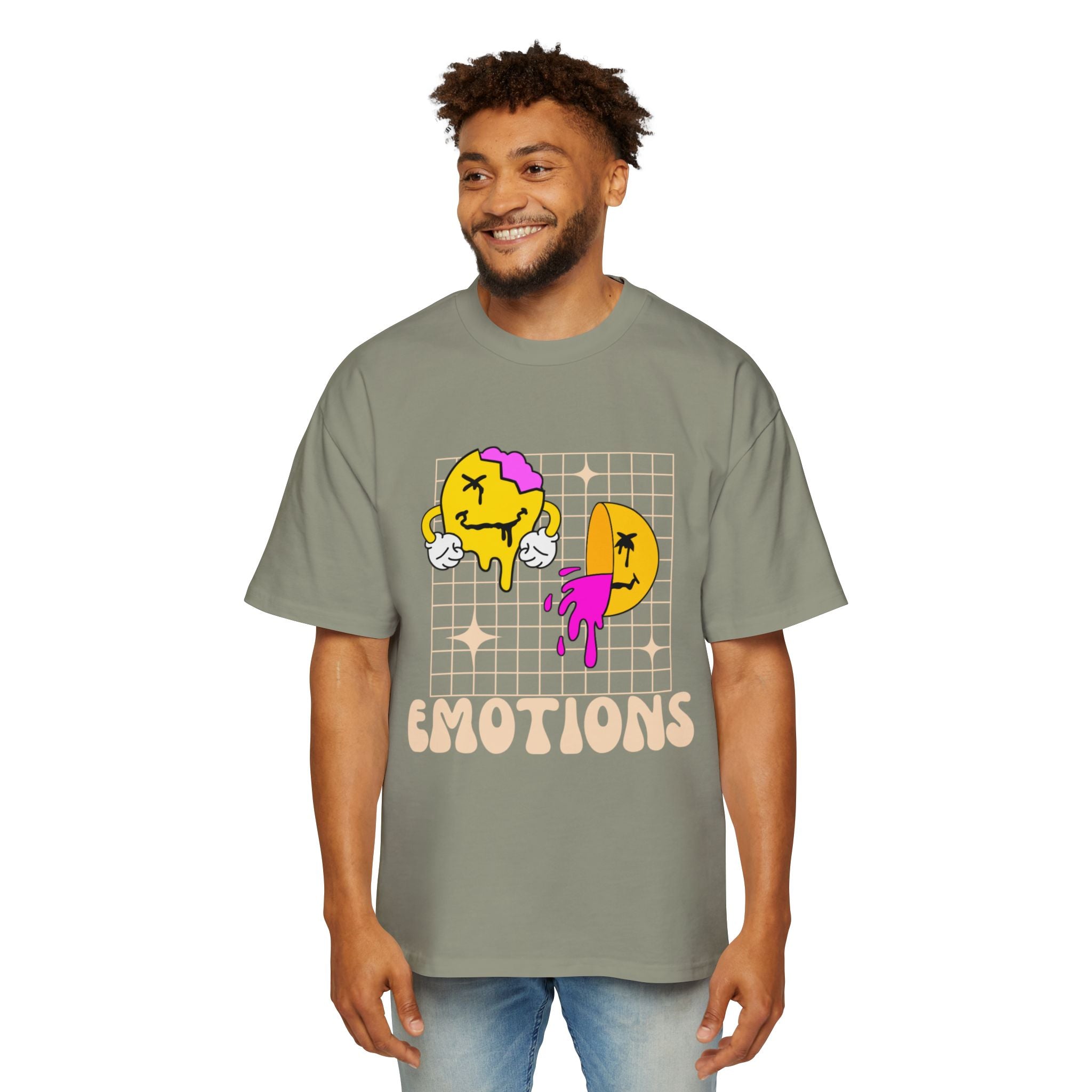 Summer emotions oversized heavy T-shirt