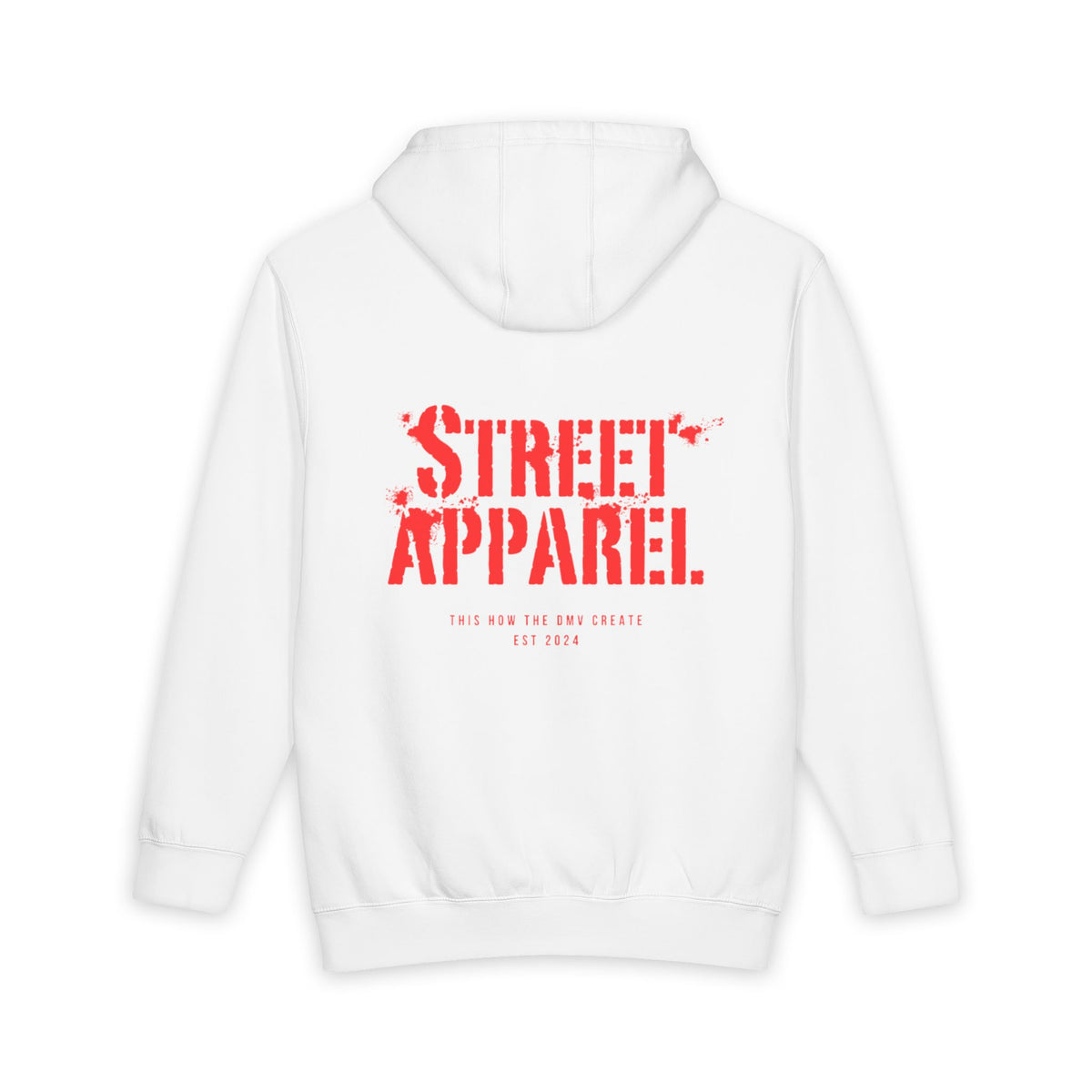 Street Apparel Hoodie — 'ART' Chest Logo & Back Stencil Design