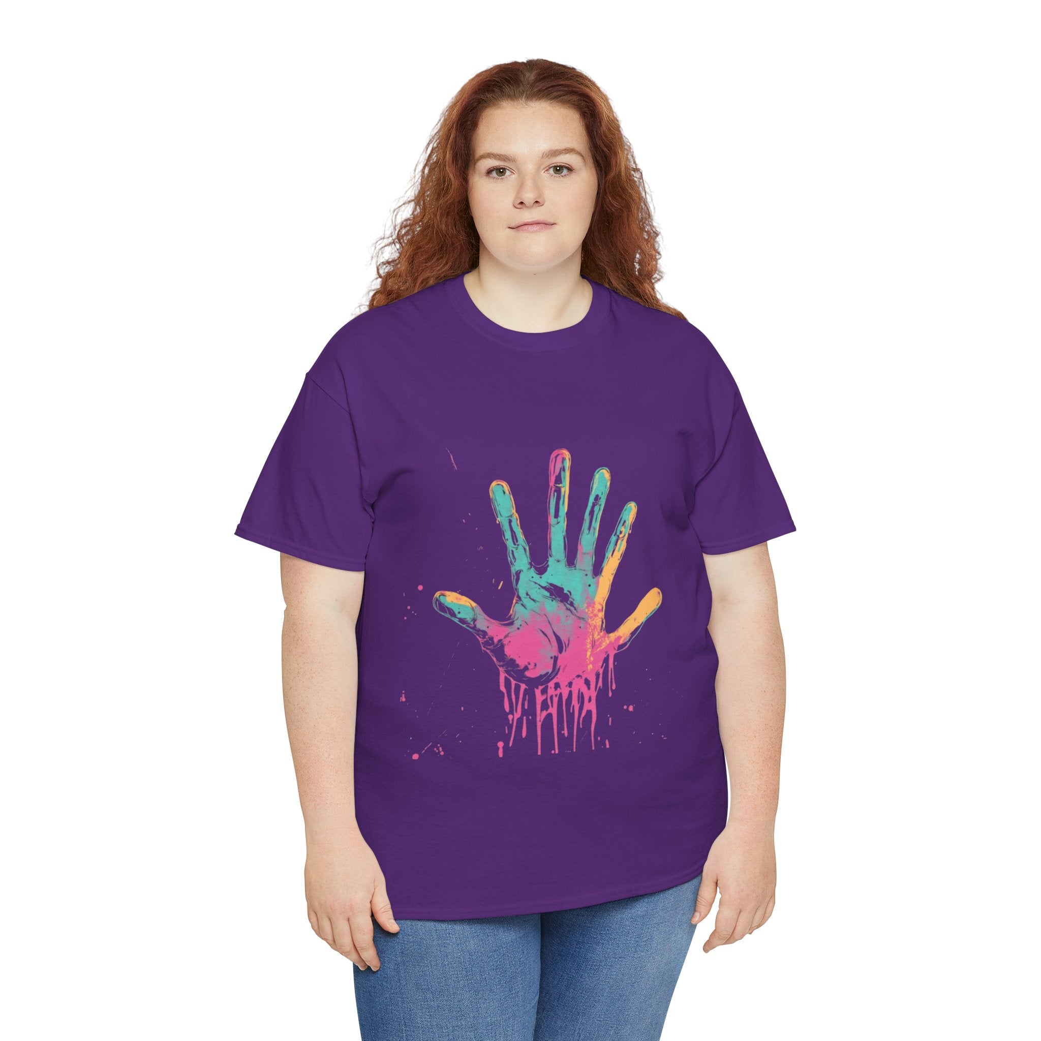 Vibrant Hand Art Tee 2