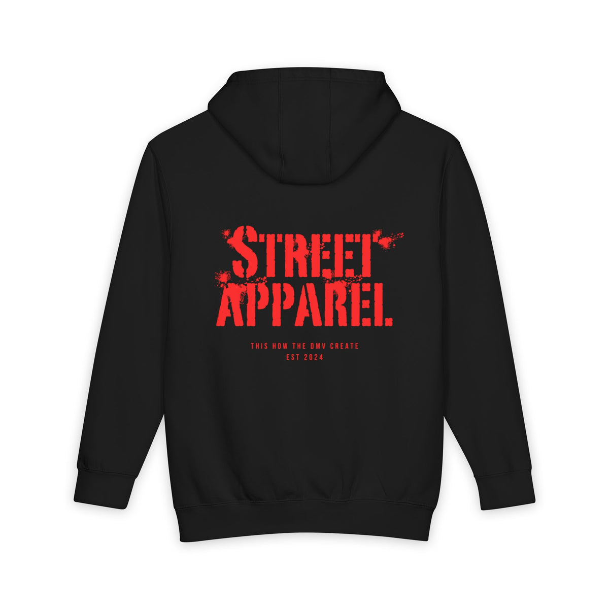 Street Apparel Hoodie — 'ART' Chest Logo & Back Stencil Design