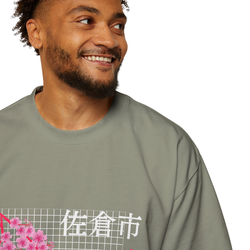 Cherry Blossom City oversized heavy T-shirt