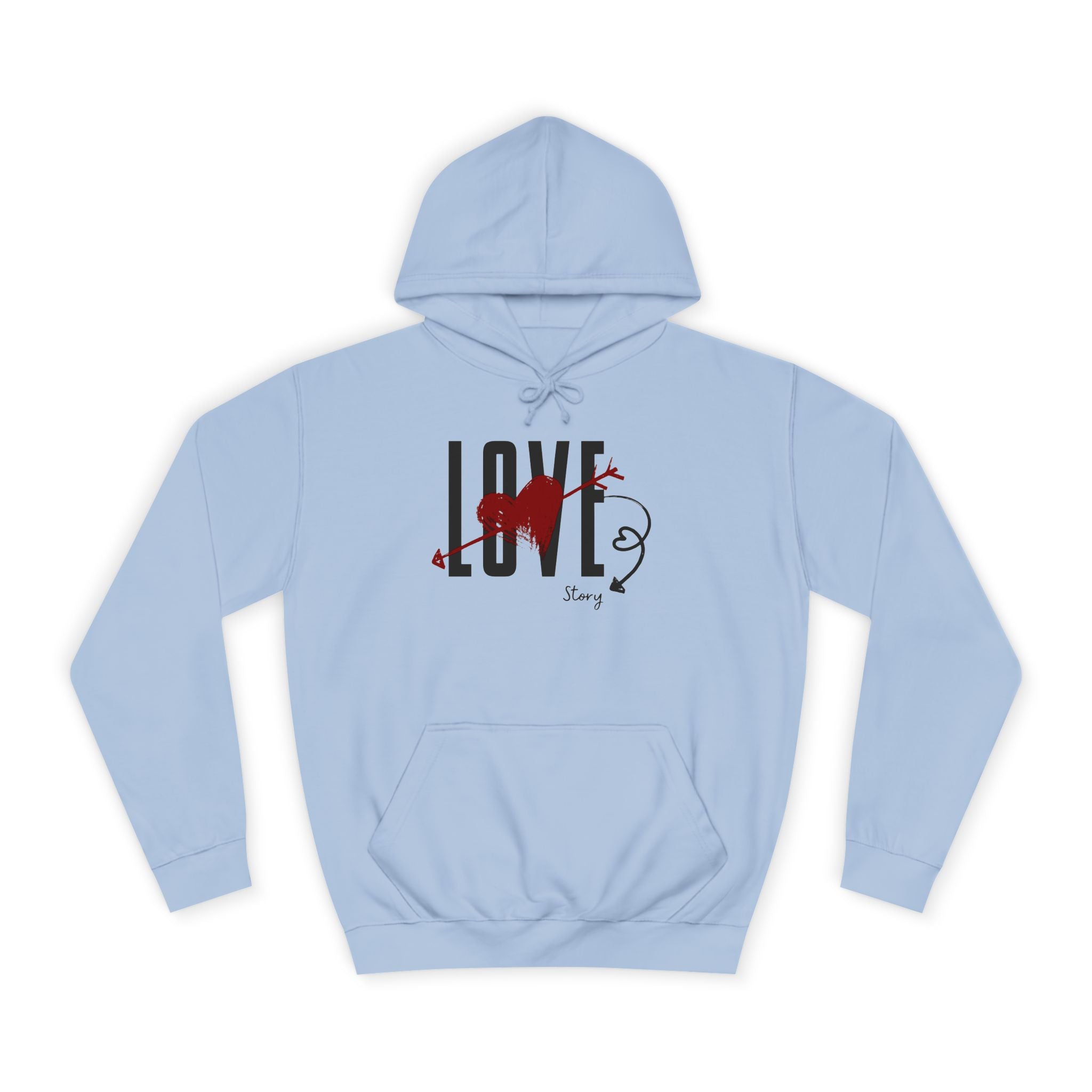 Love Heart Arrow Hoodie – Romantic College Pullover