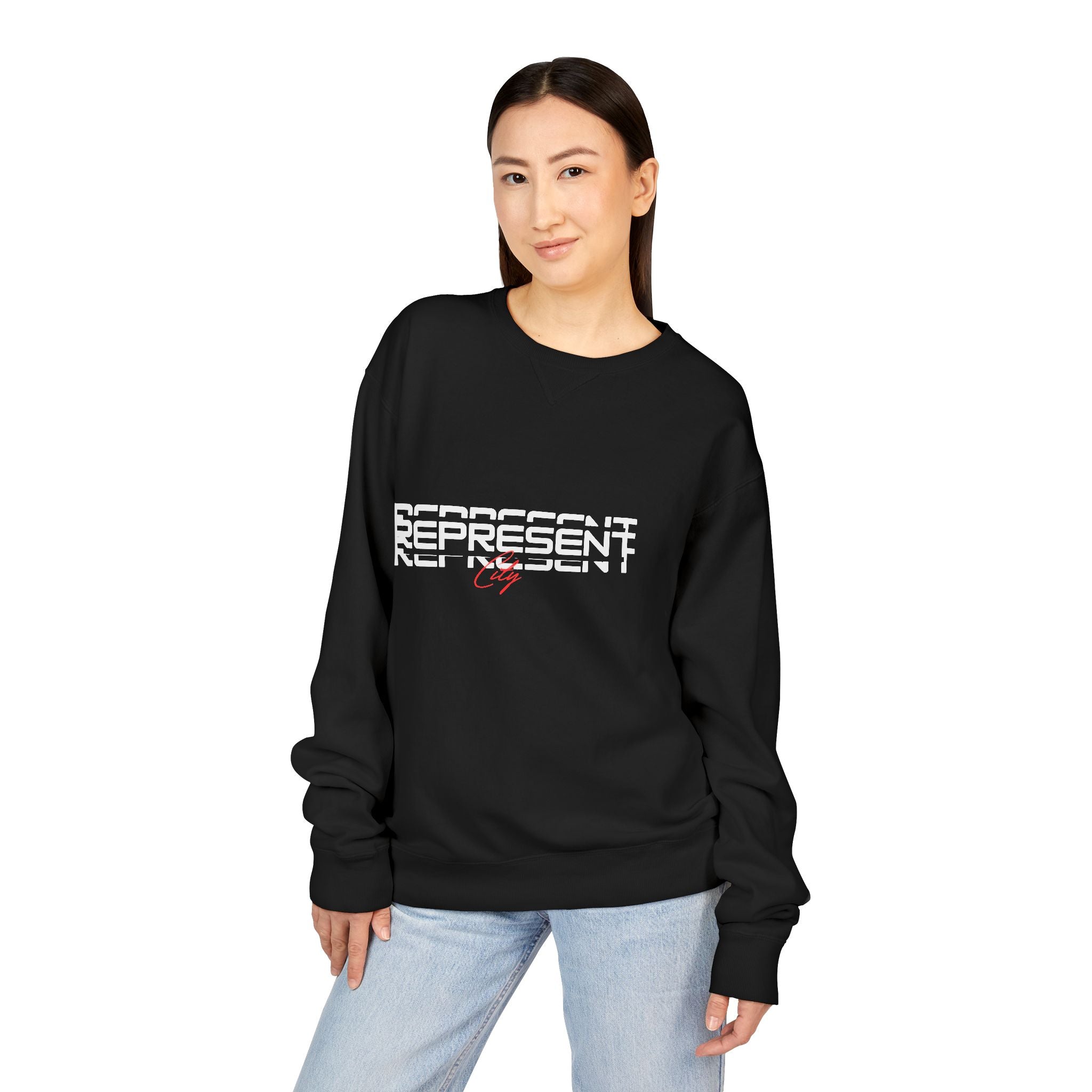 Trendy Unisex Graphic Sweatshirt - Represent Crewneck