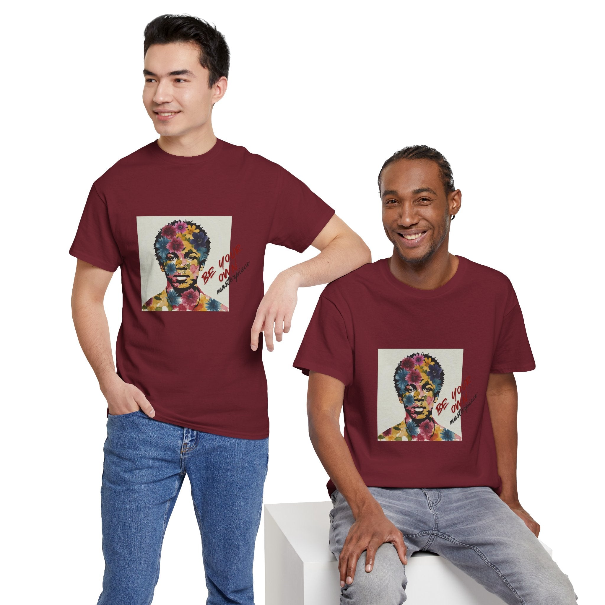 Be Your Own Masterpiece Unisex Heavy Cotton Tee - Vibrant Artistry