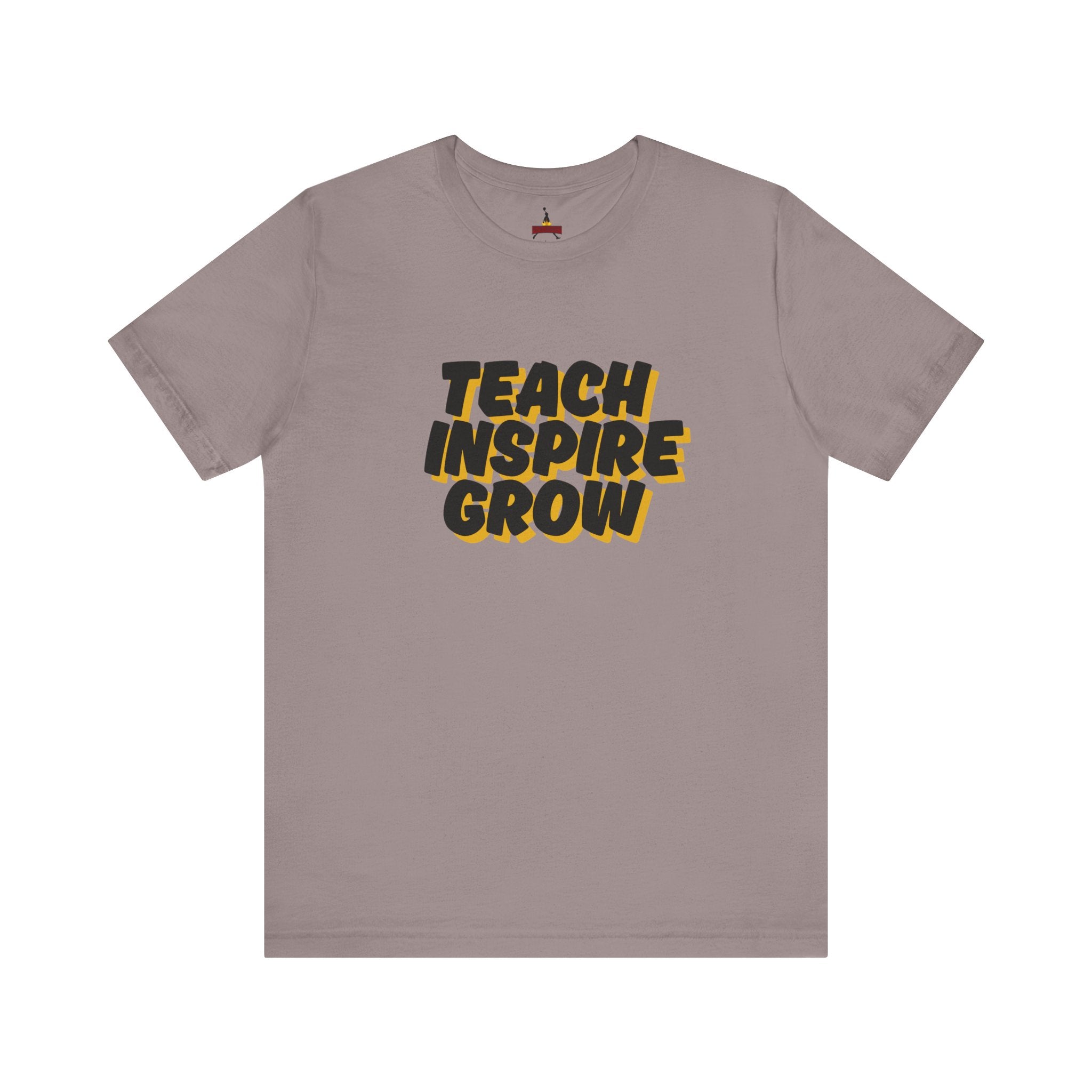 Inspiring Teacher Tee - Teach Inspire Grow Unisex Jersey Short Sleeve Shirt