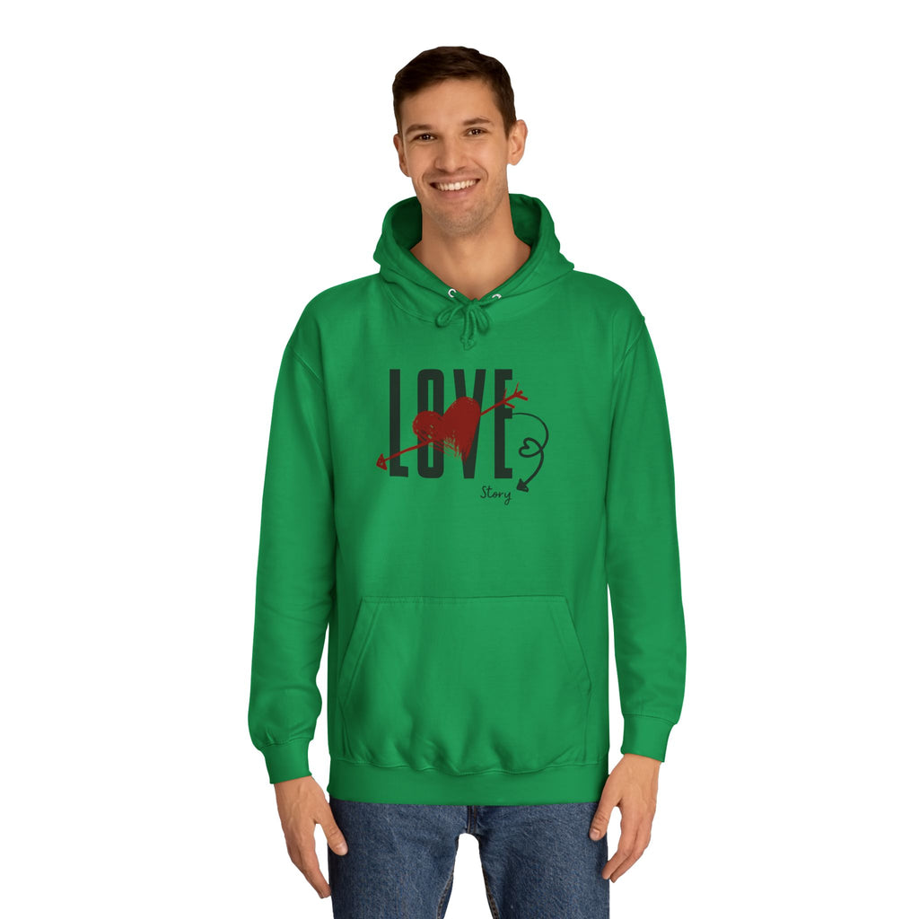 Love Heart Arrow Hoodie – Romantic College Pullover