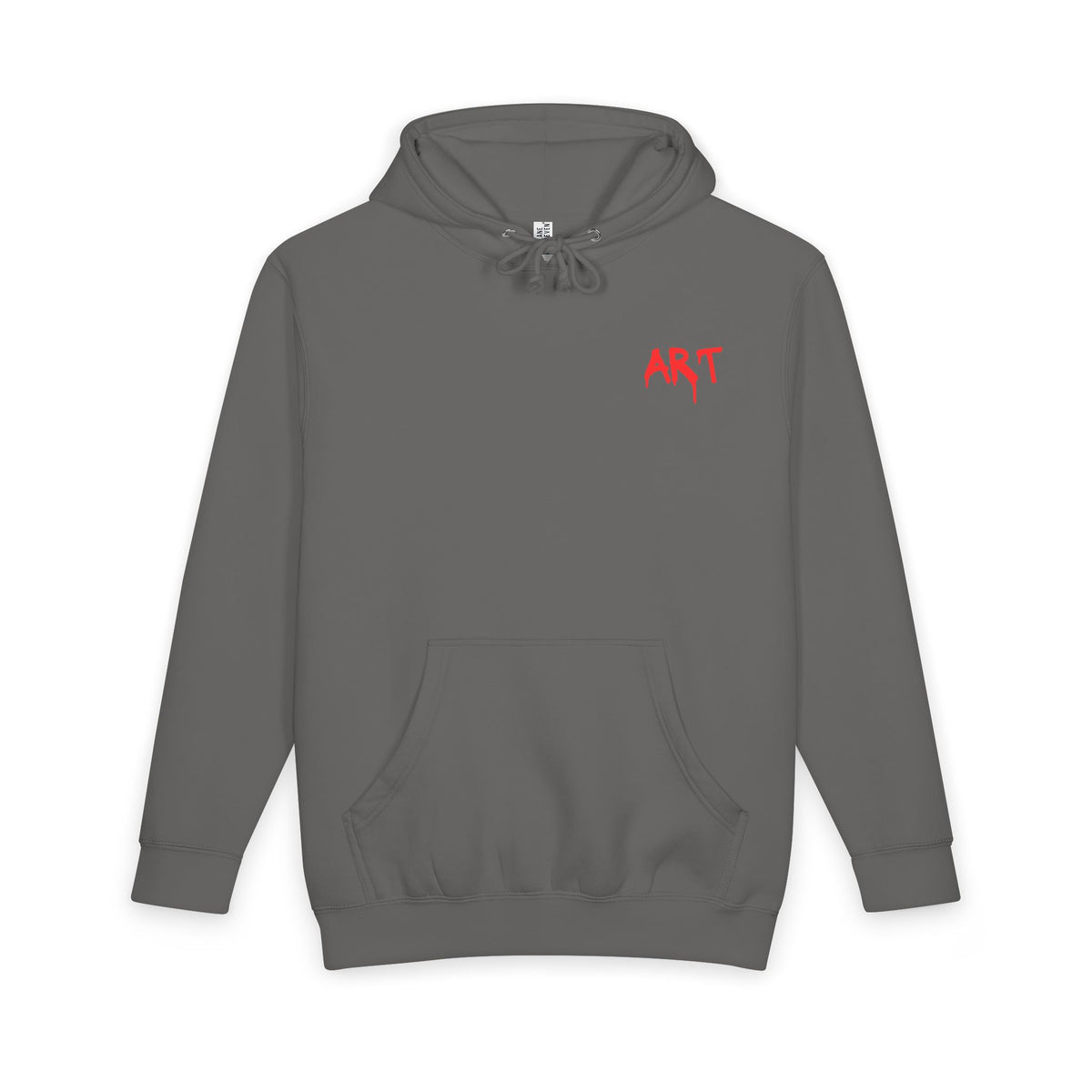 Street Apparel Hoodie — 'ART' Chest Logo & Back Stencil Design