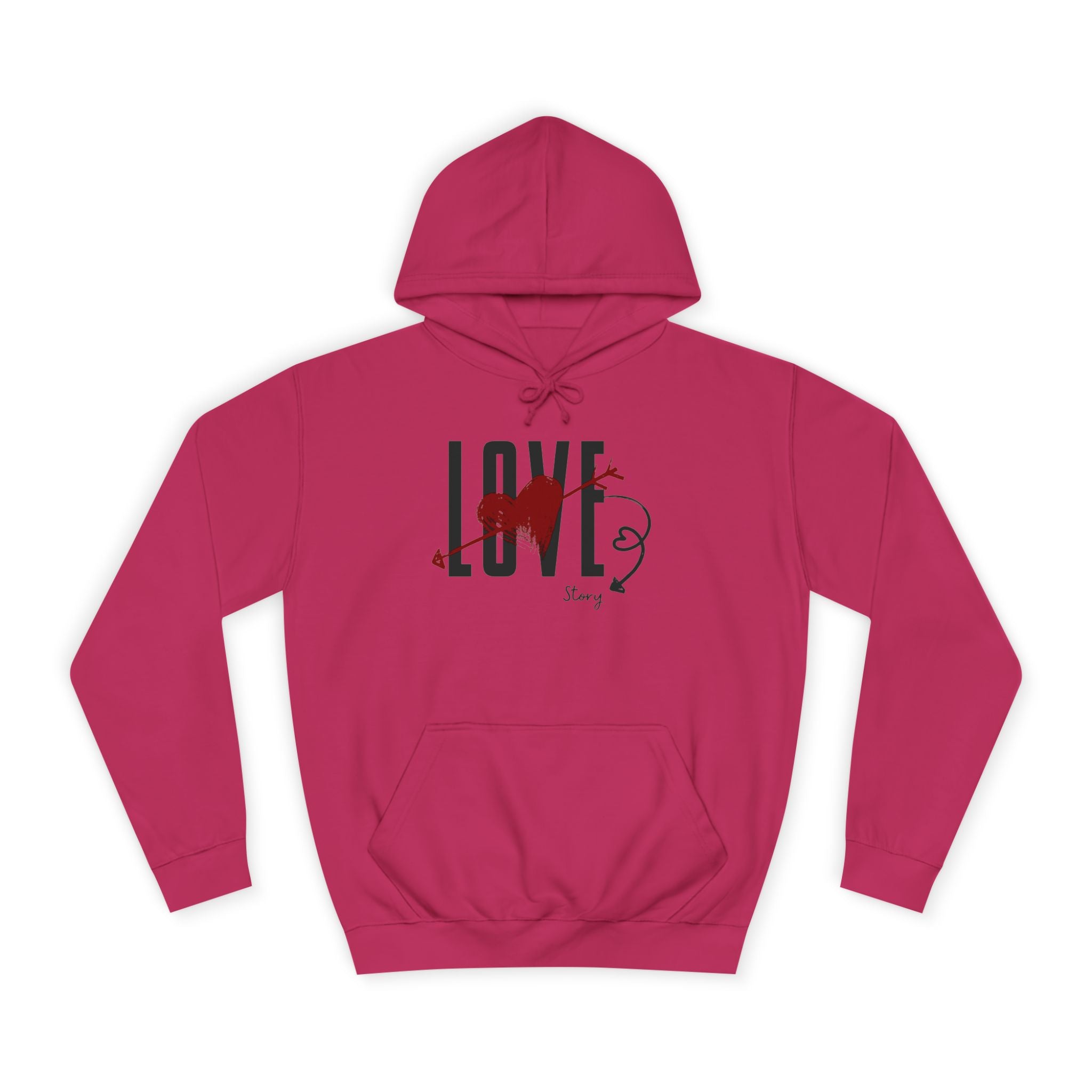 Love Heart Arrow Hoodie – Romantic College Pullover