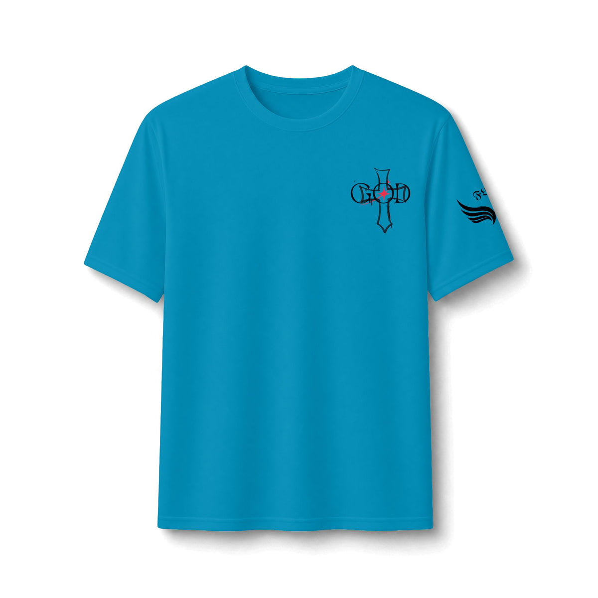 Performance Tee — 'Child' Cross Heart Minimalist Athletic Shirt