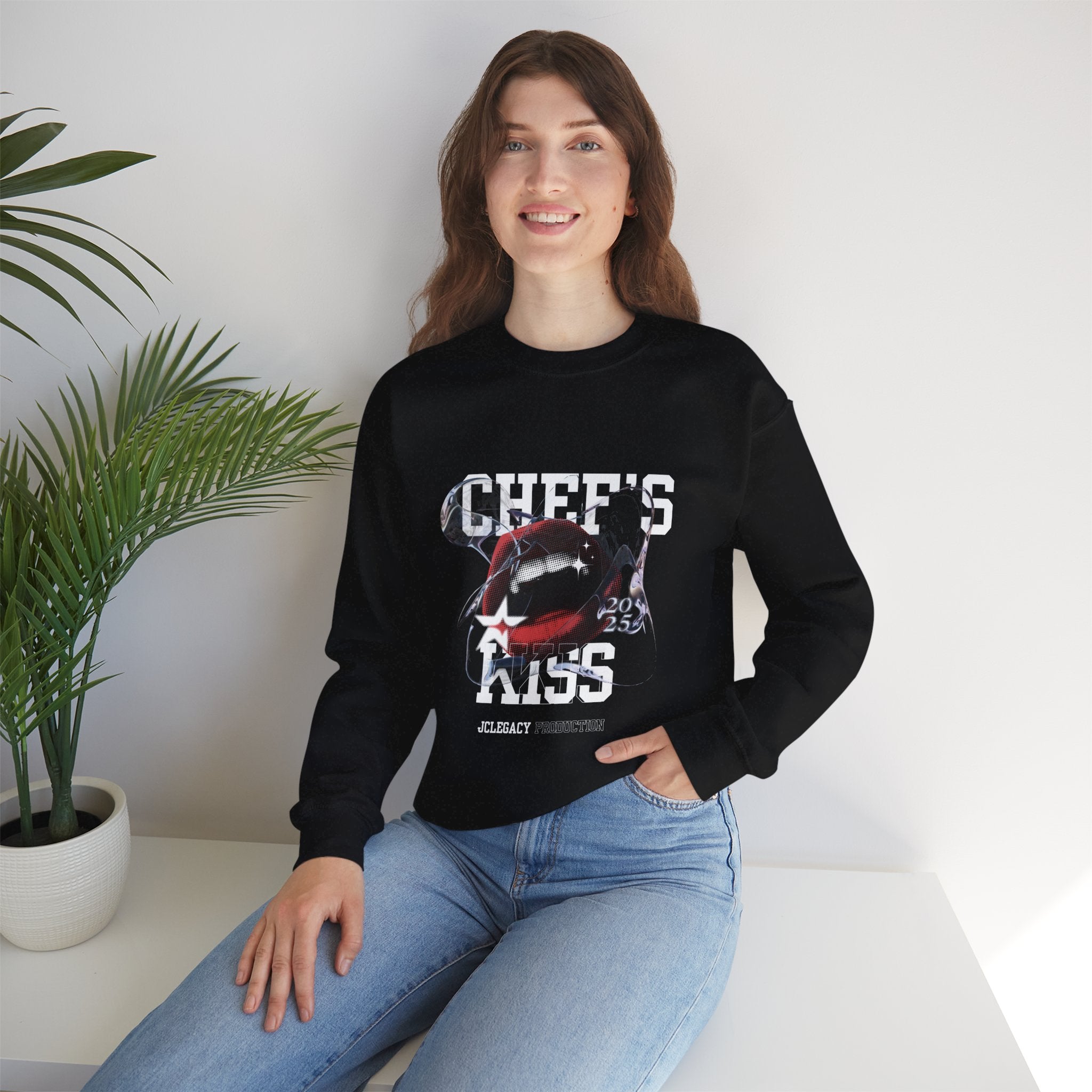 'Chef's Kiss' Unisex Crewneck Sweatshirt Graphic Pullover
