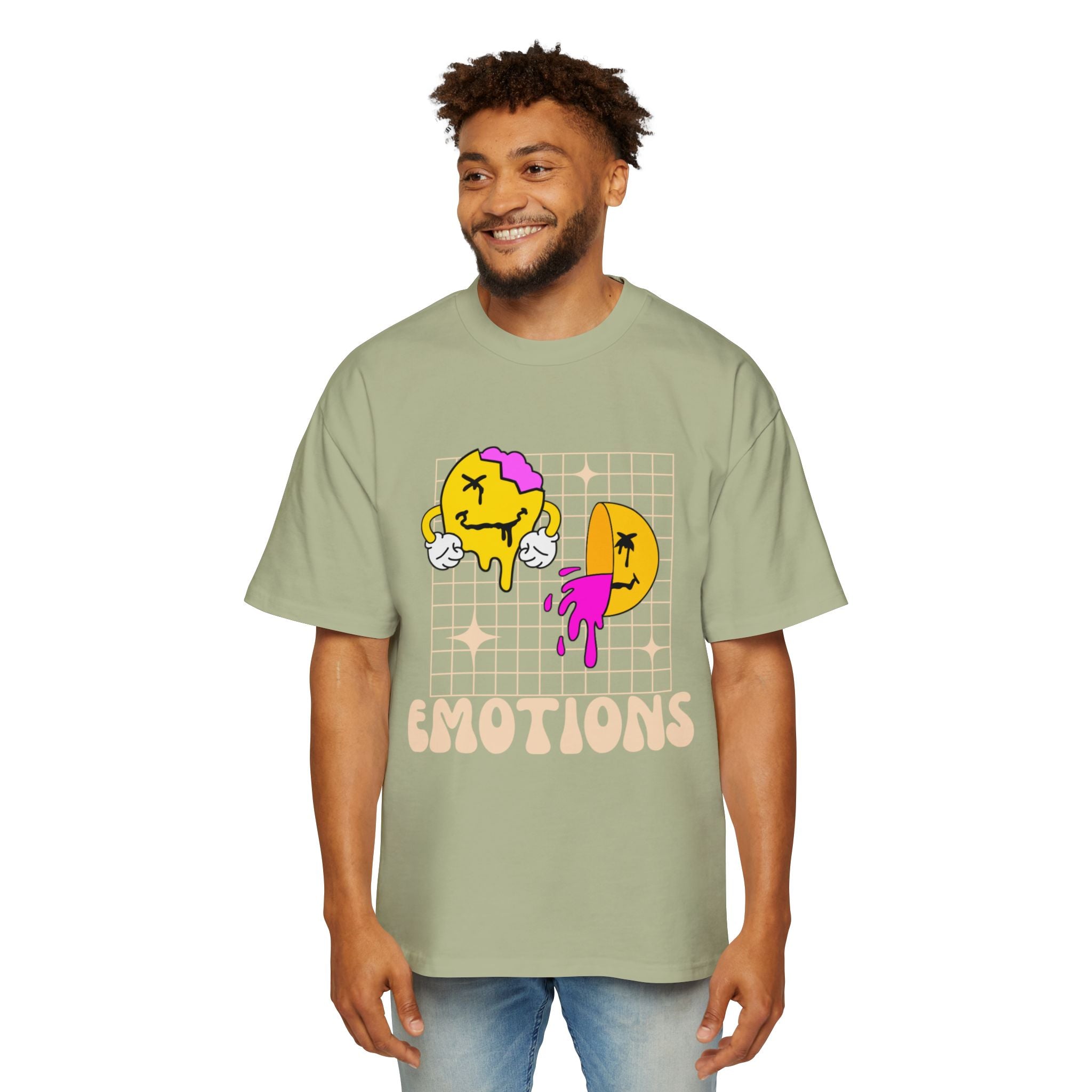 Summer emotions oversized heavy T-shirt