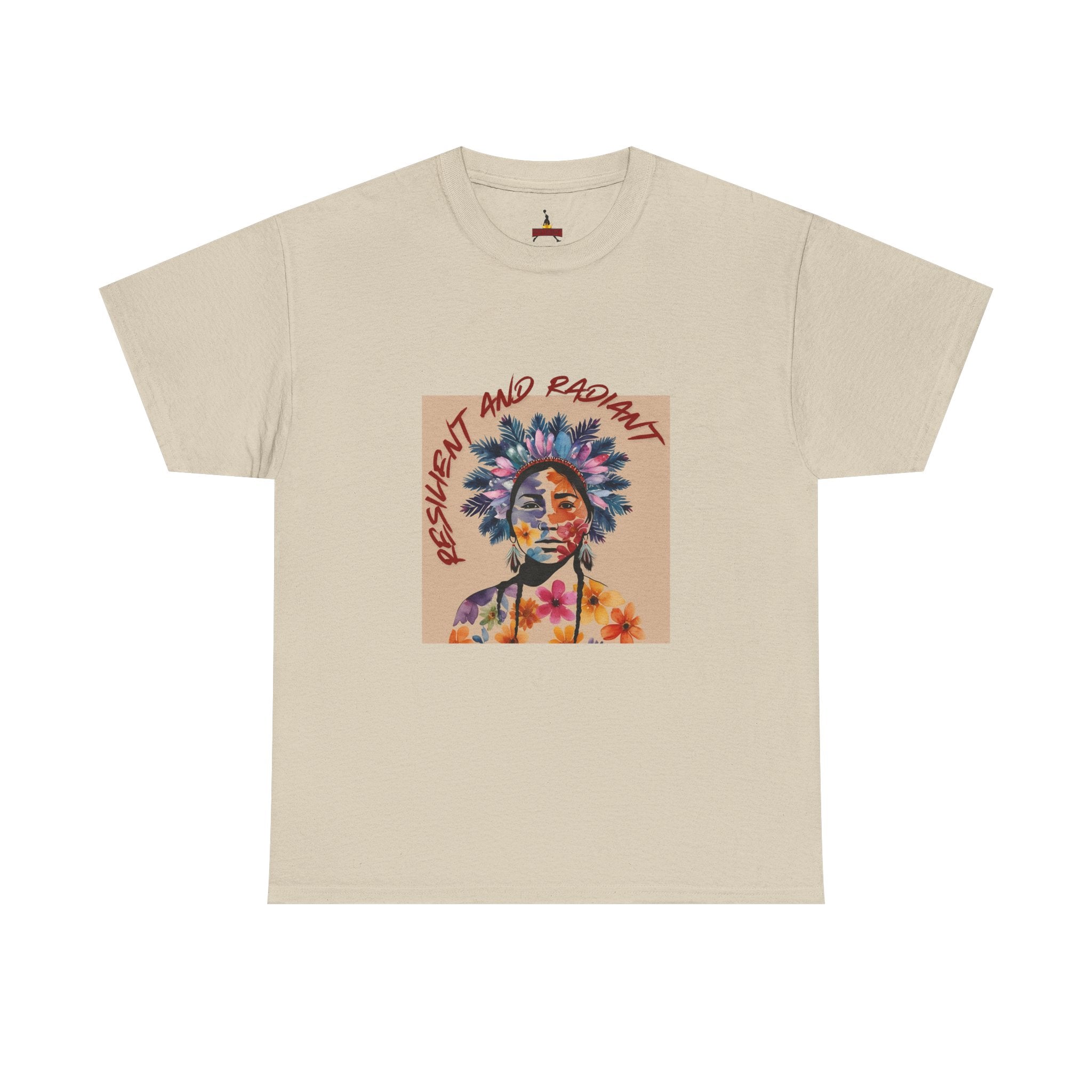 Empowered Floral Unisex Heavy Cotton Tee - Fresh & Radiant Design