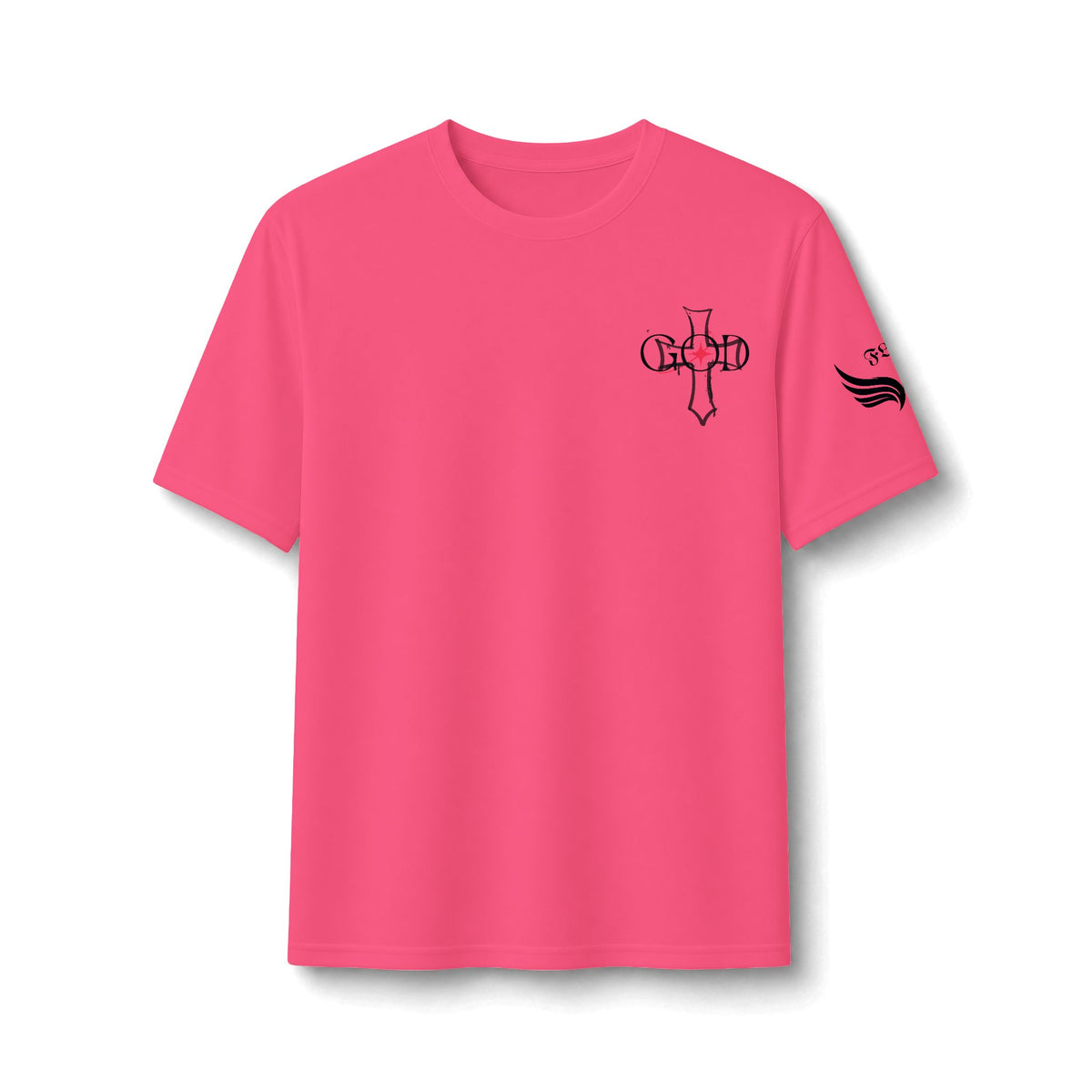 Performance Tee — 'Child' Cross Heart Minimalist Athletic Shirt