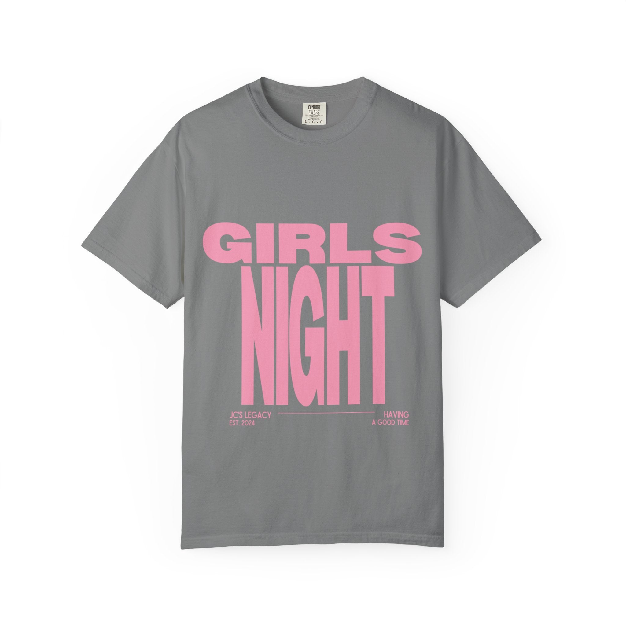 Girls Night T-Shirt — Bold Pink Graphic Tee for Bachelorette & Party